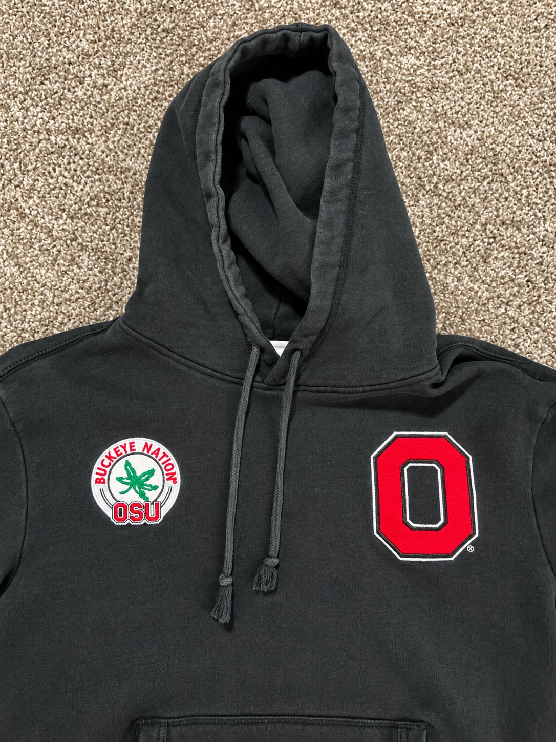 Mitchell & Ness Ohio State Buckeyes Hoodie Size L Black 4