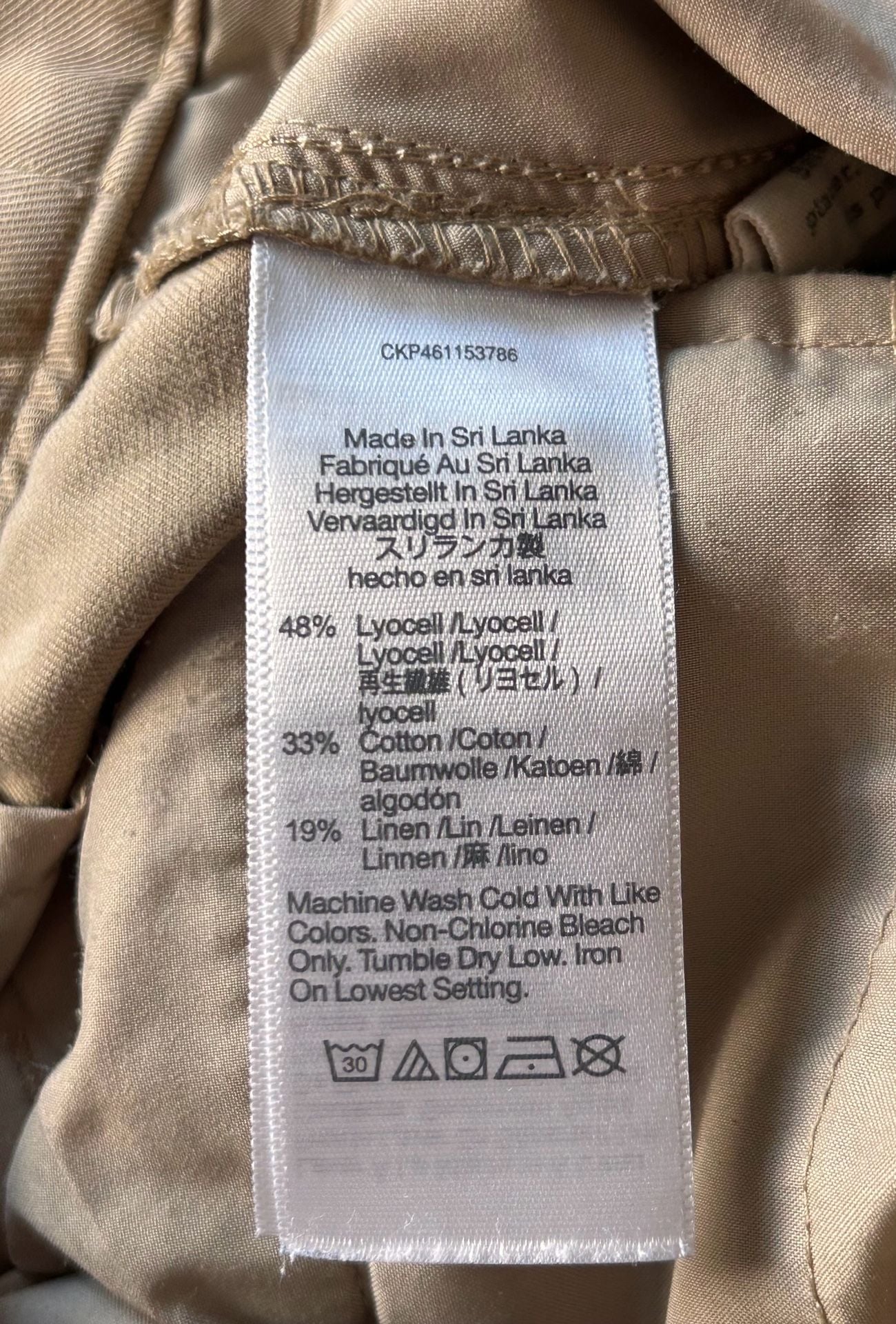 Madewell Harlow Wide Leg Pleated Trouser Crossover Waist Size 0 Tan 11
