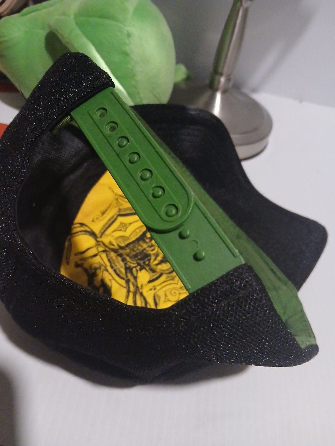John Deere Quality Farm Equipment Snapback Hat Black Green 8
