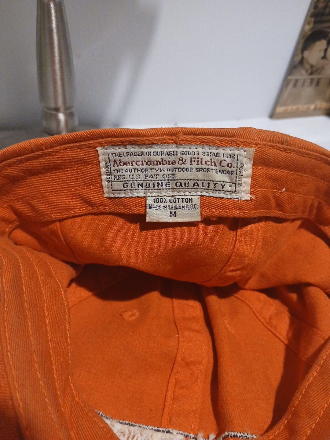 Abercrombie & Fitch Baseball Cap Size M Orange Reliable Goods 7