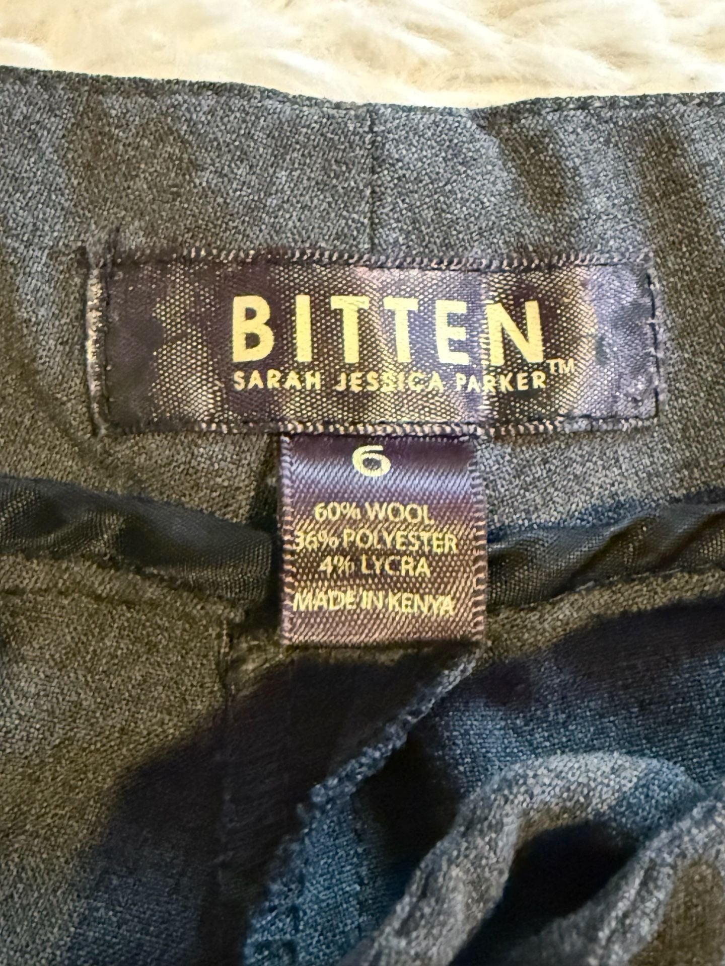 Bitten Sarah Jessica Parker Dress Pants Gray Size 6 4