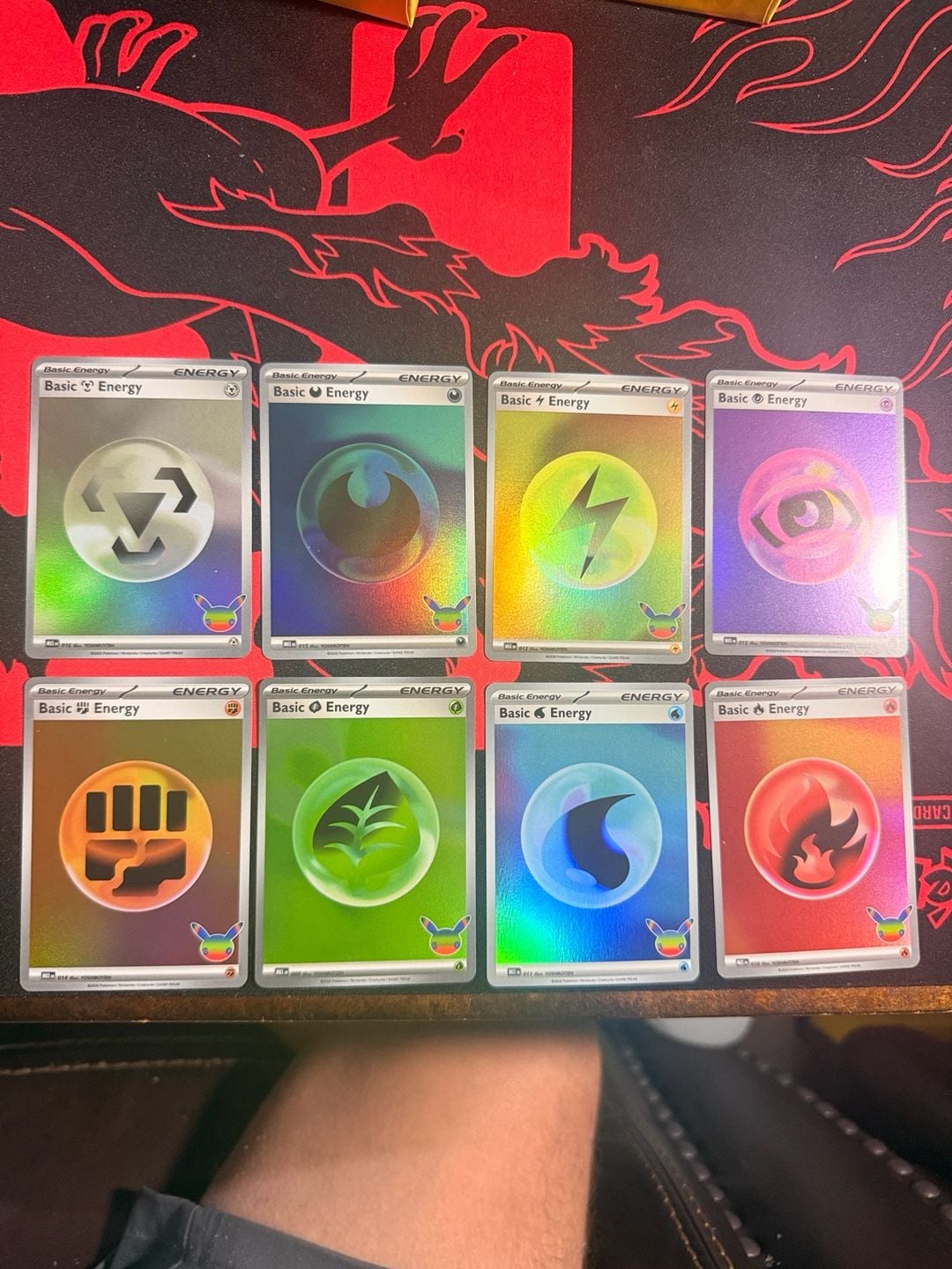 Pokemon TCG Celebrations Holo Basic Energy Lot of 8 Cards 1