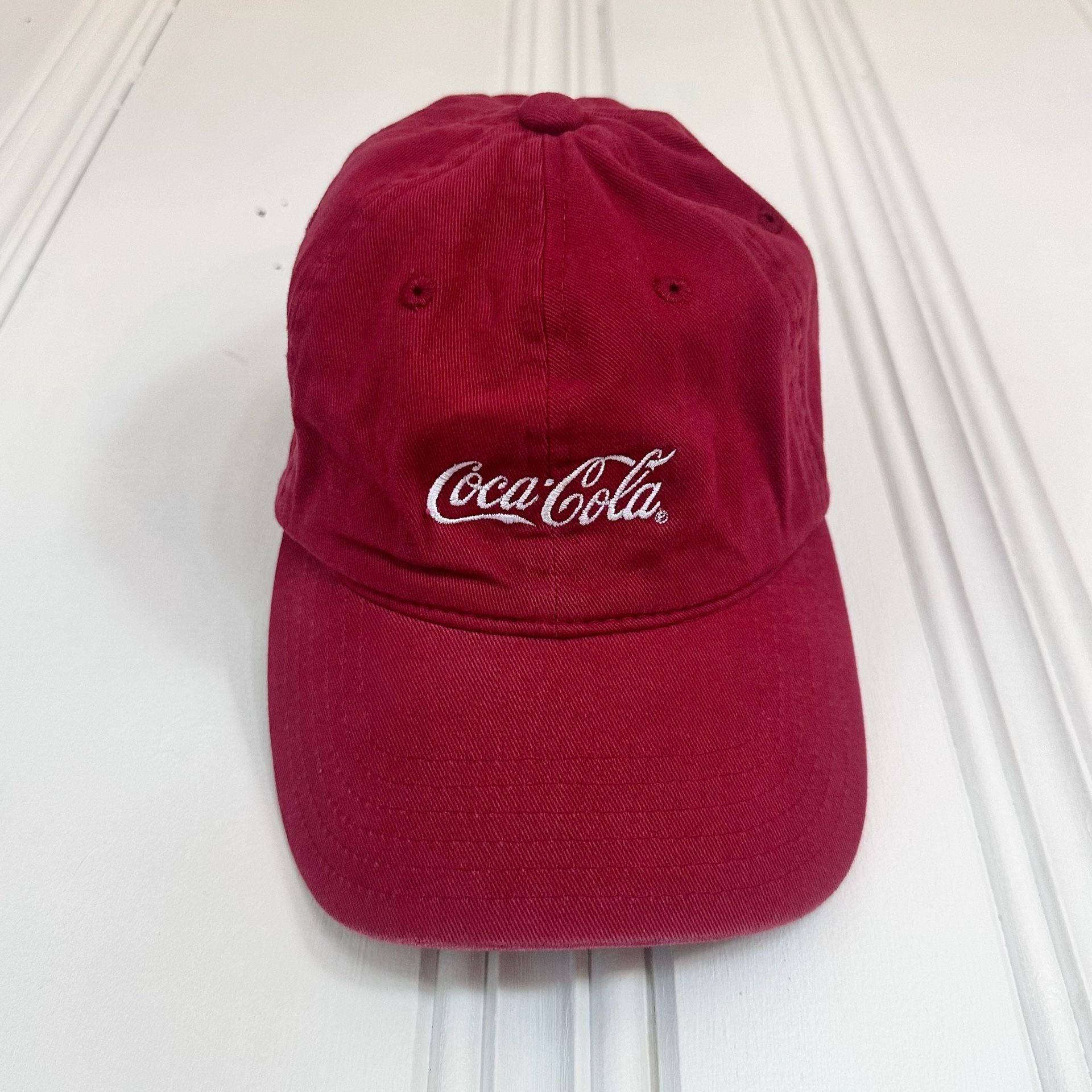 Coca-Cola Embroidered Logo Baseball Cap Red 2