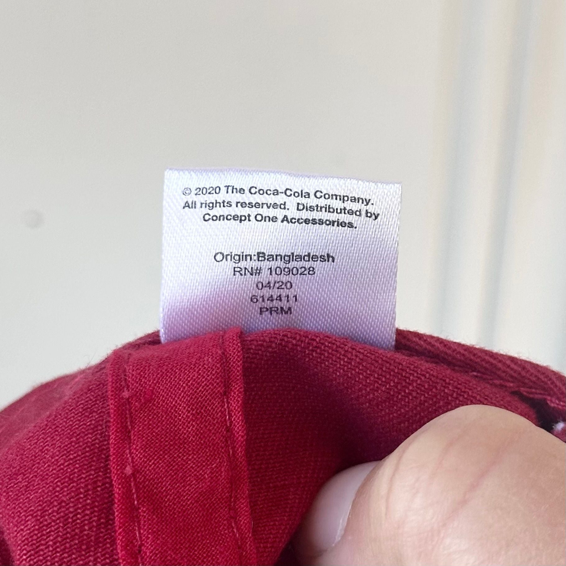 Coca-Cola Embroidered Logo Baseball Cap Red 5