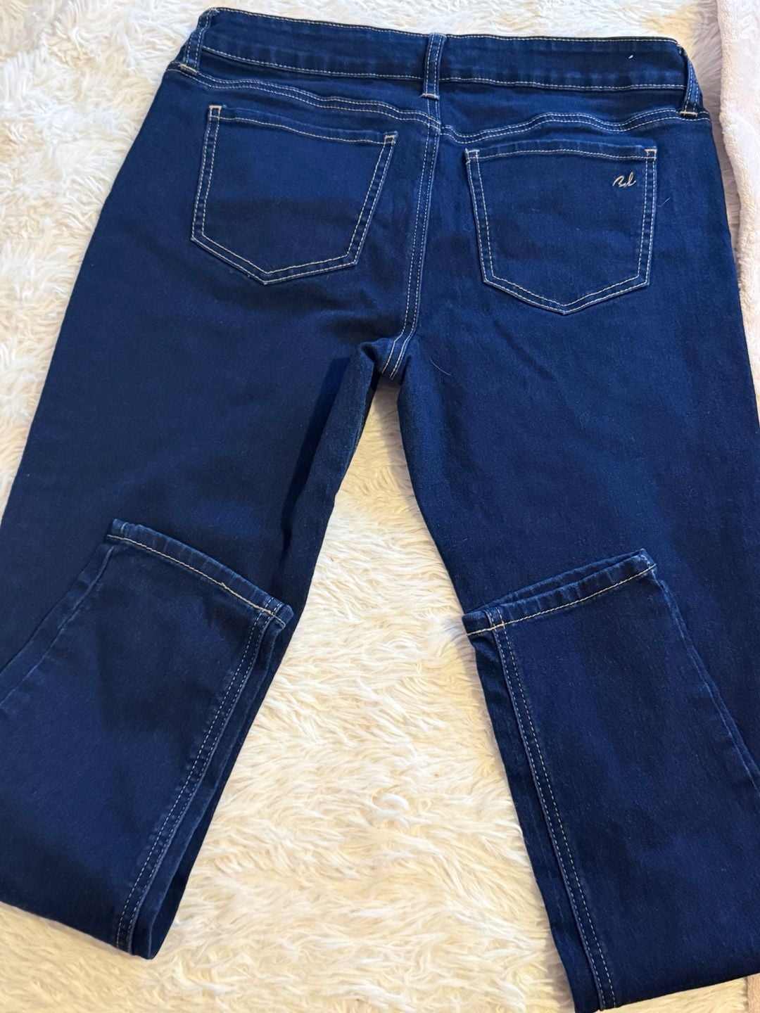 Blue Desire Skinny Jeans Size 13 Dark Wash Curvy 4