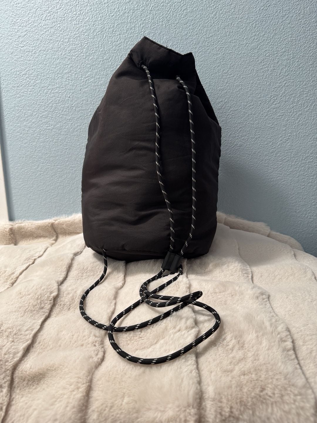Victoria's Secret PINK Black Drawstring Backpack Bag New With Tags 3