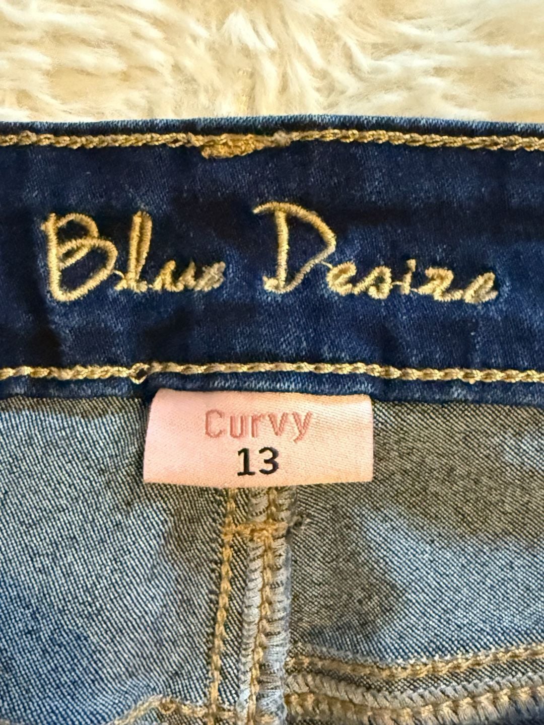 Blue Desire Skinny Jeans Size 13 Dark Wash Curvy 3
