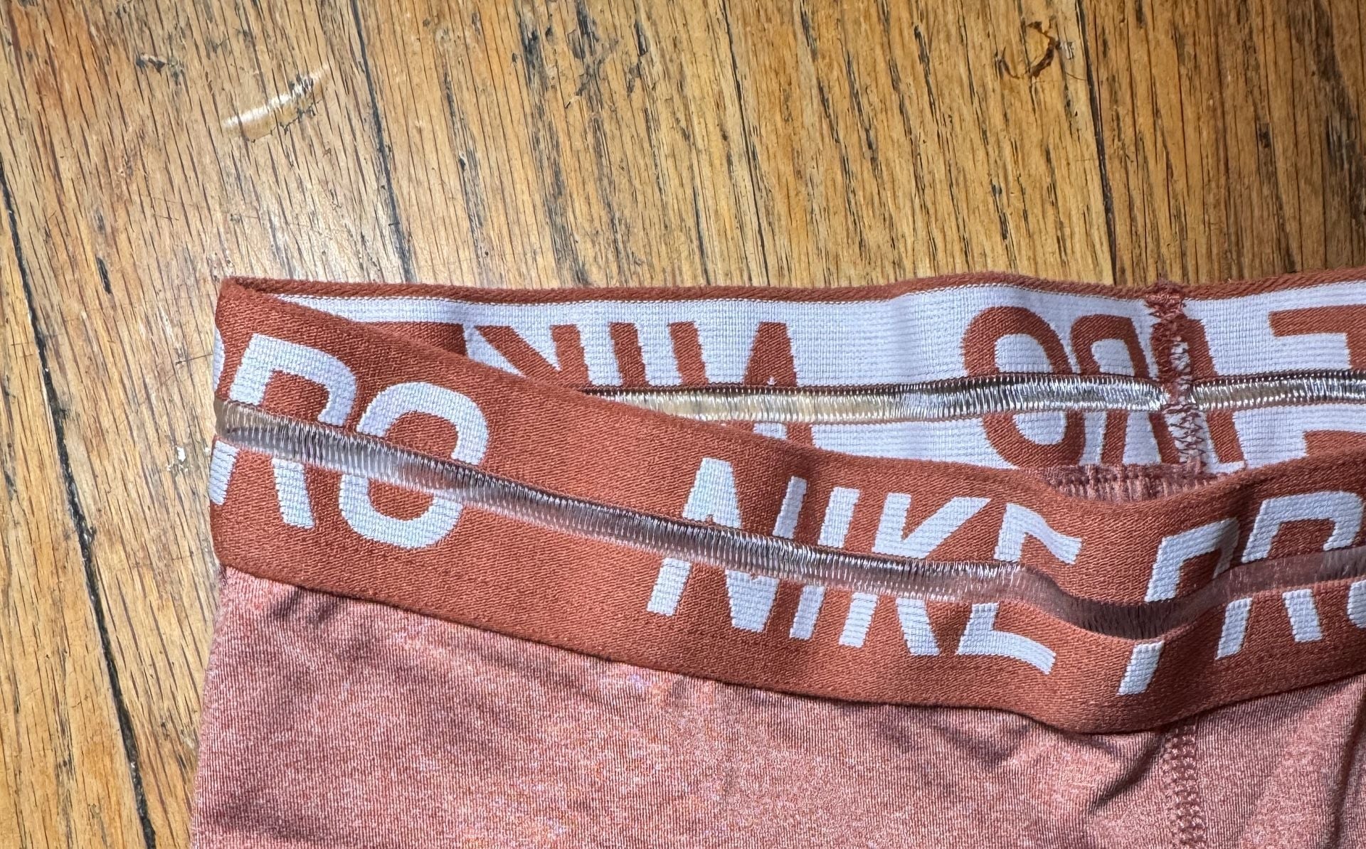Nike Pro Dri-FIT Women’s Mesh Panel Leggings Small Burnt Orange Terracotta 4
