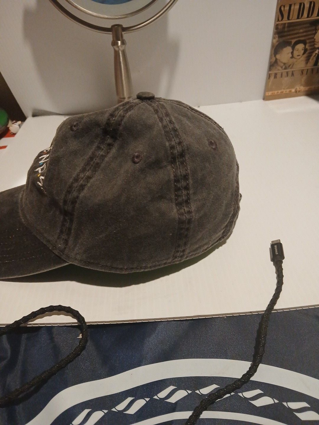 Friends TV Show Embroidered Logo Washed Black Baseball Cap Hat 5