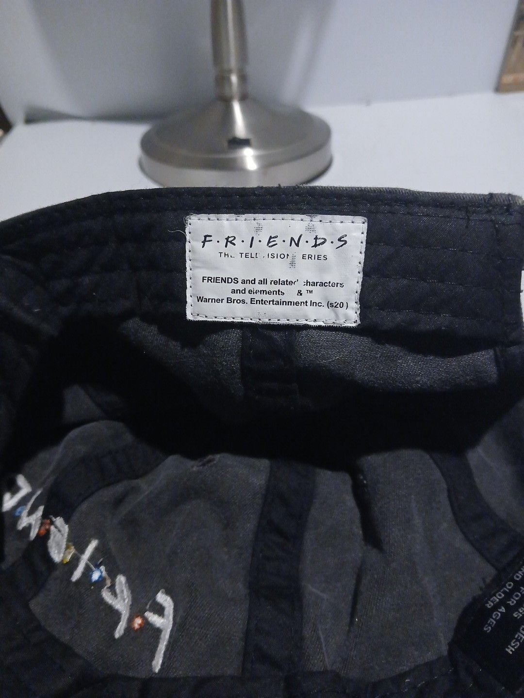 Friends TV Show Embroidered Logo Washed Black Baseball Cap Hat 7