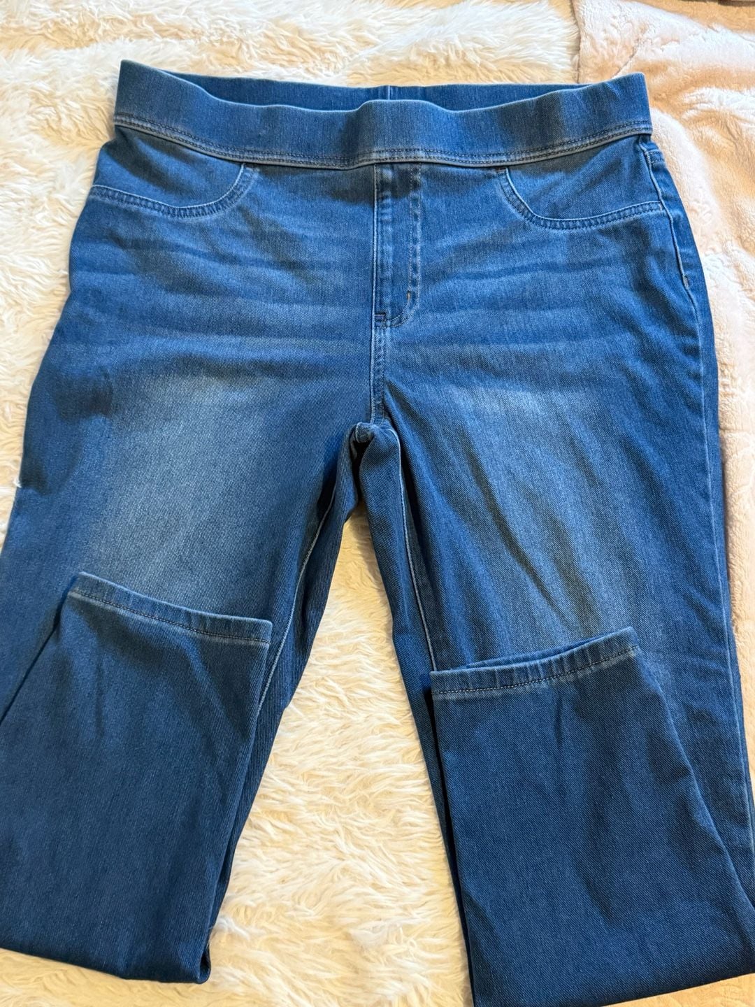 Time and true Pull-On Denim Leggings Size L Blue Skinny 2