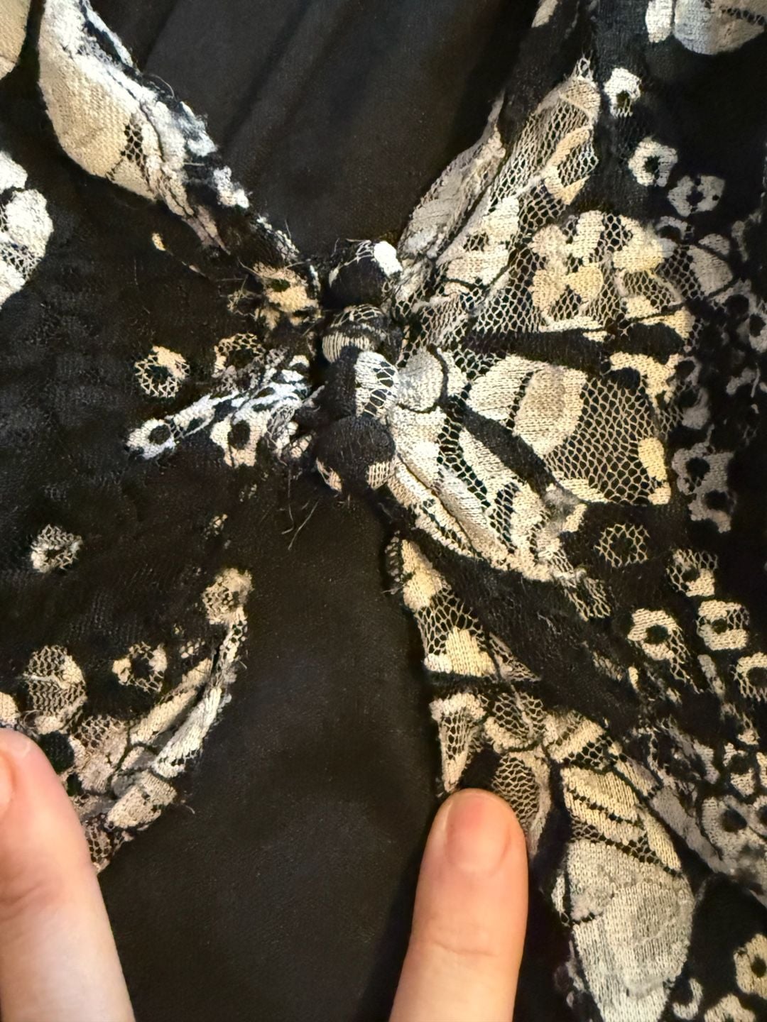 Jovi & I Floral Lace Cardigan Size 3X Black White Open Front 4