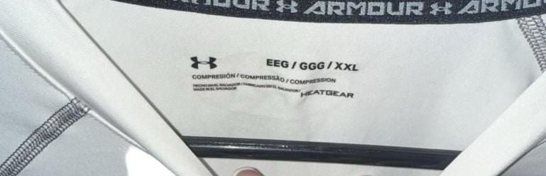 Under Armour HeatGear Compression Long Sleeve Shirt XXL White 3