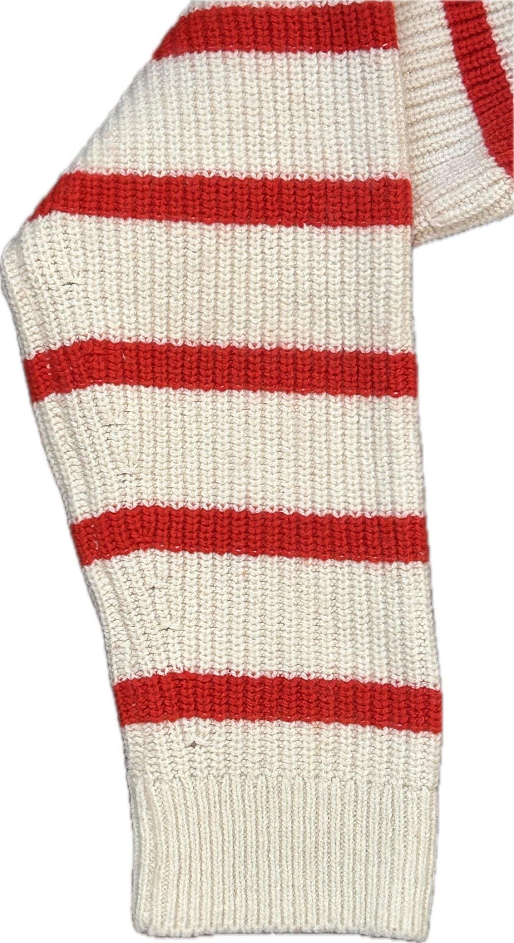 Sézane Tahar Jumper Sweater Size XS Red White Striped Sailor Collar 5