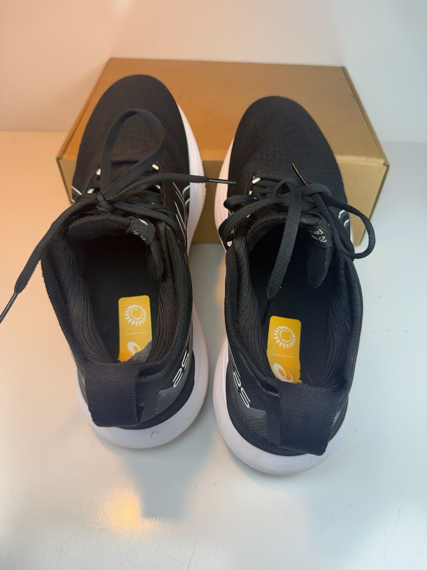 Asics Gel-Nimbus 25 Black White Running Shoes 7