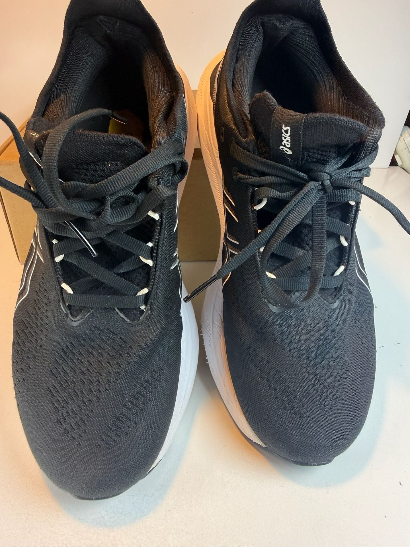 Asics Gel-Nimbus 25 Black White Running Shoes 8