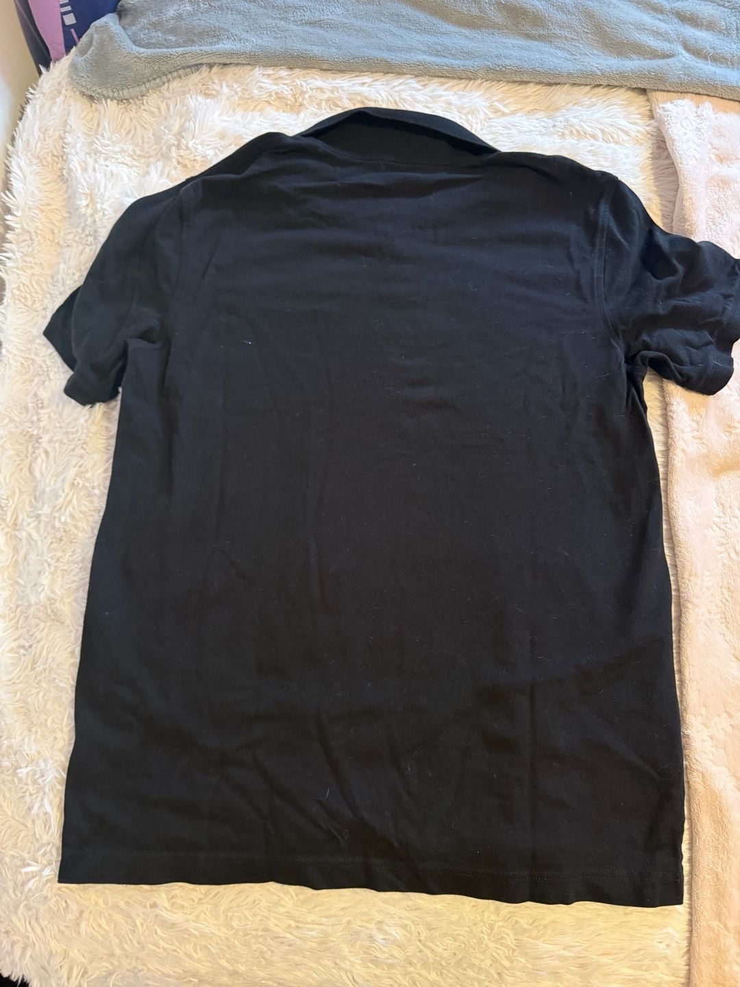 George Short Sleeve Polo Shirt Size L Black 4