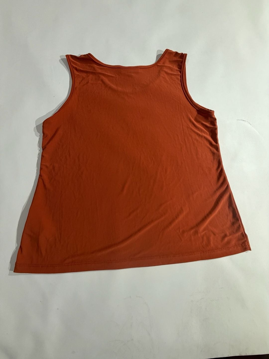 Serengeti Rust Orange Sleeveless Tank Top Size M Made in USA 7