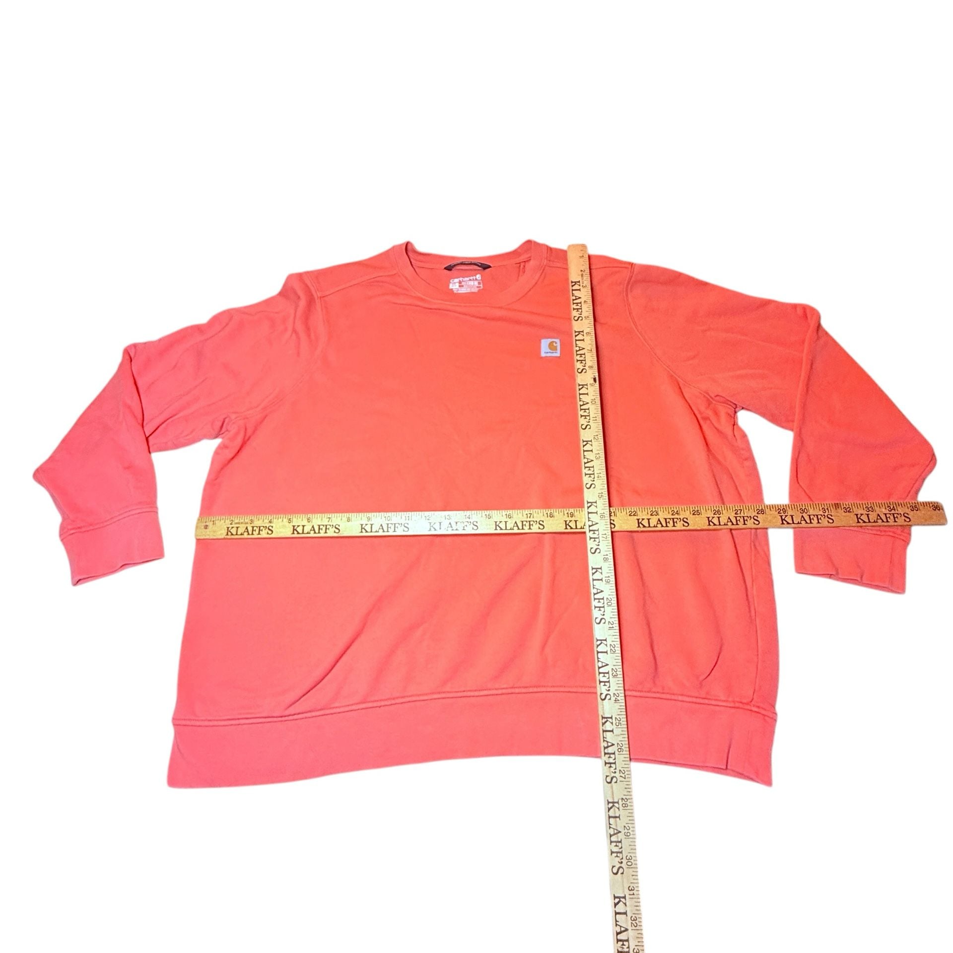 Carhartt Tencel Fiber Series Sweatshirt Size 2X Coral Orange 3
