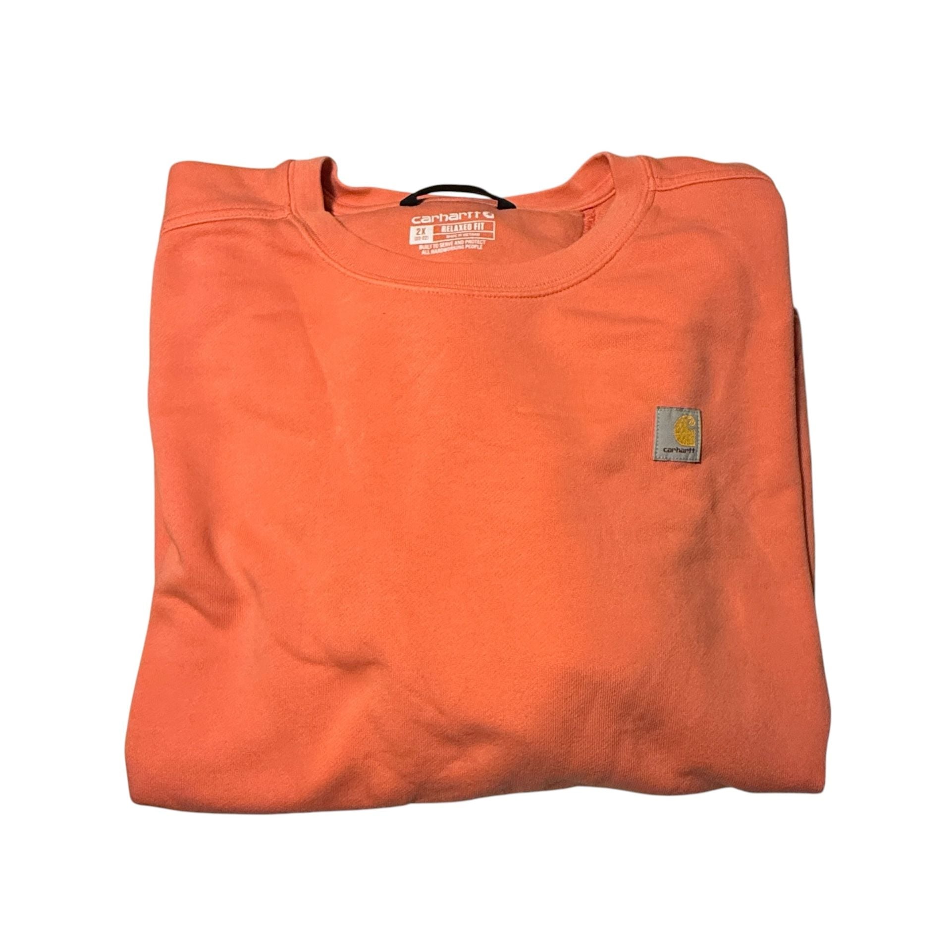 Carhartt Tencel Fiber Series Sweatshirt Size 2X Coral Orange 10