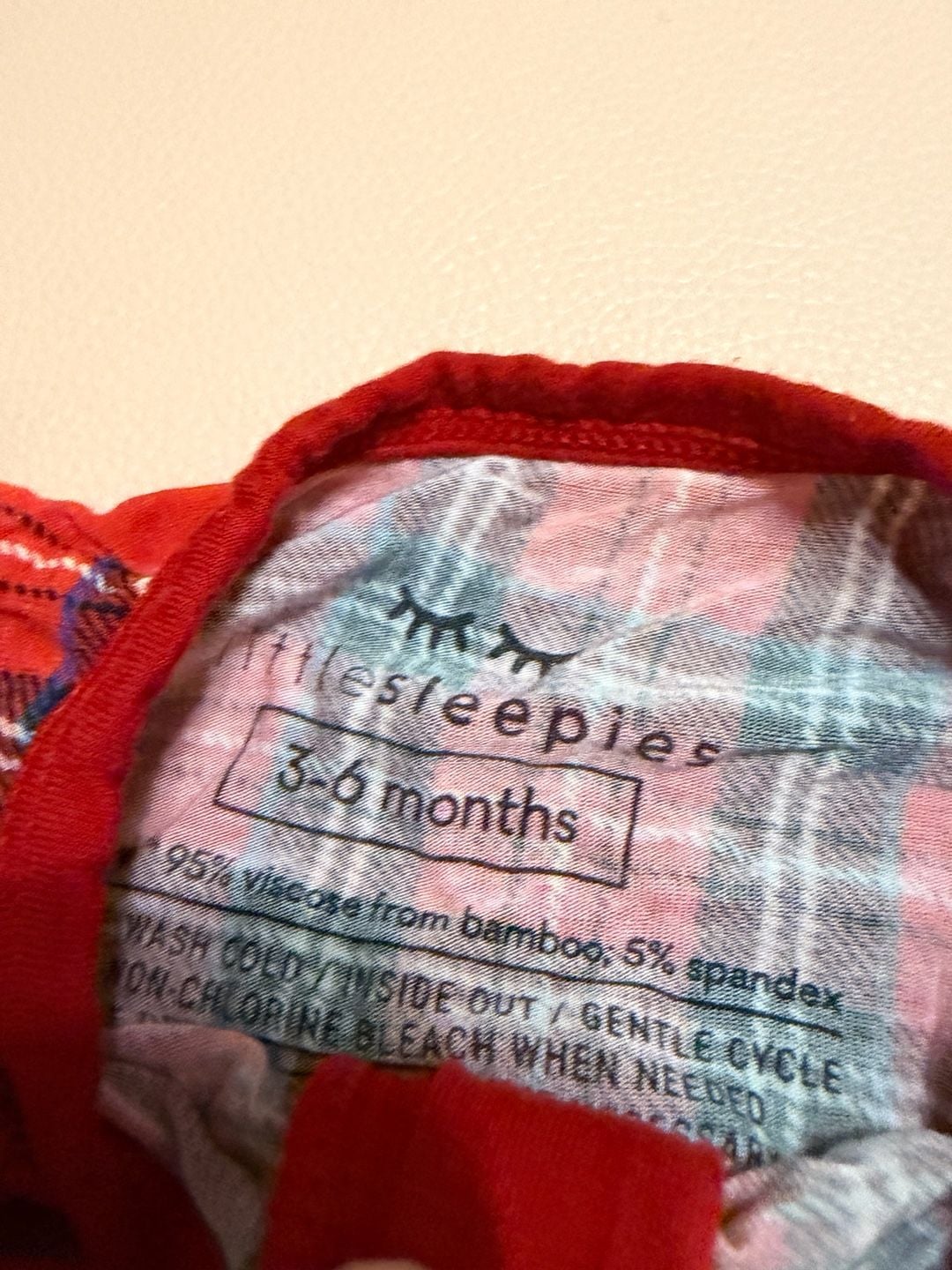 Little Sleepies Holiday Plaid Bamboo Viscose Zip Footies 3-6 Months Set 2