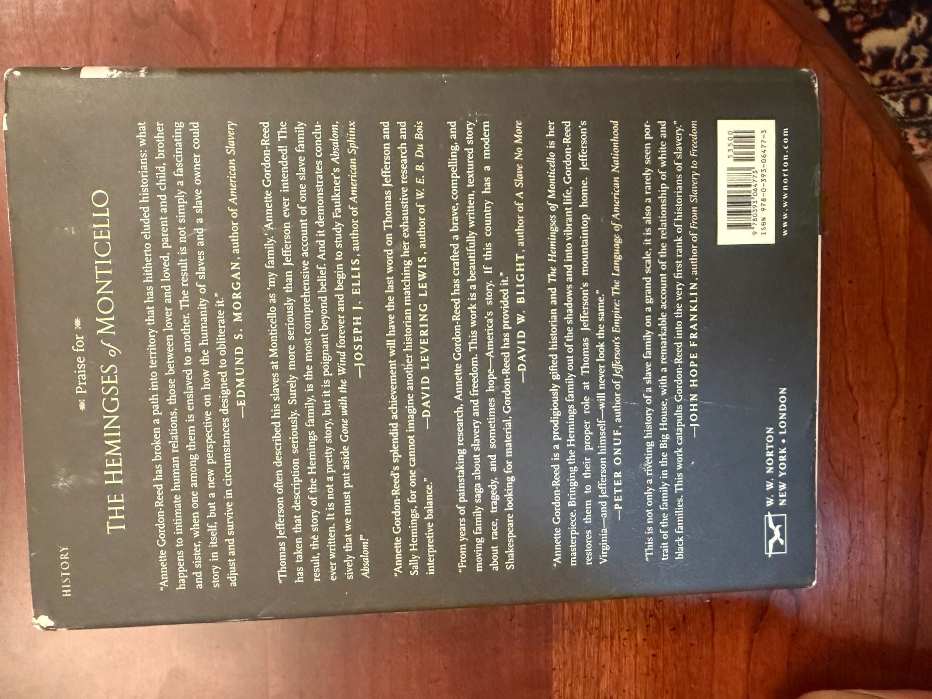 The Hemingses of Monticello An American Family Hardcover Book 3