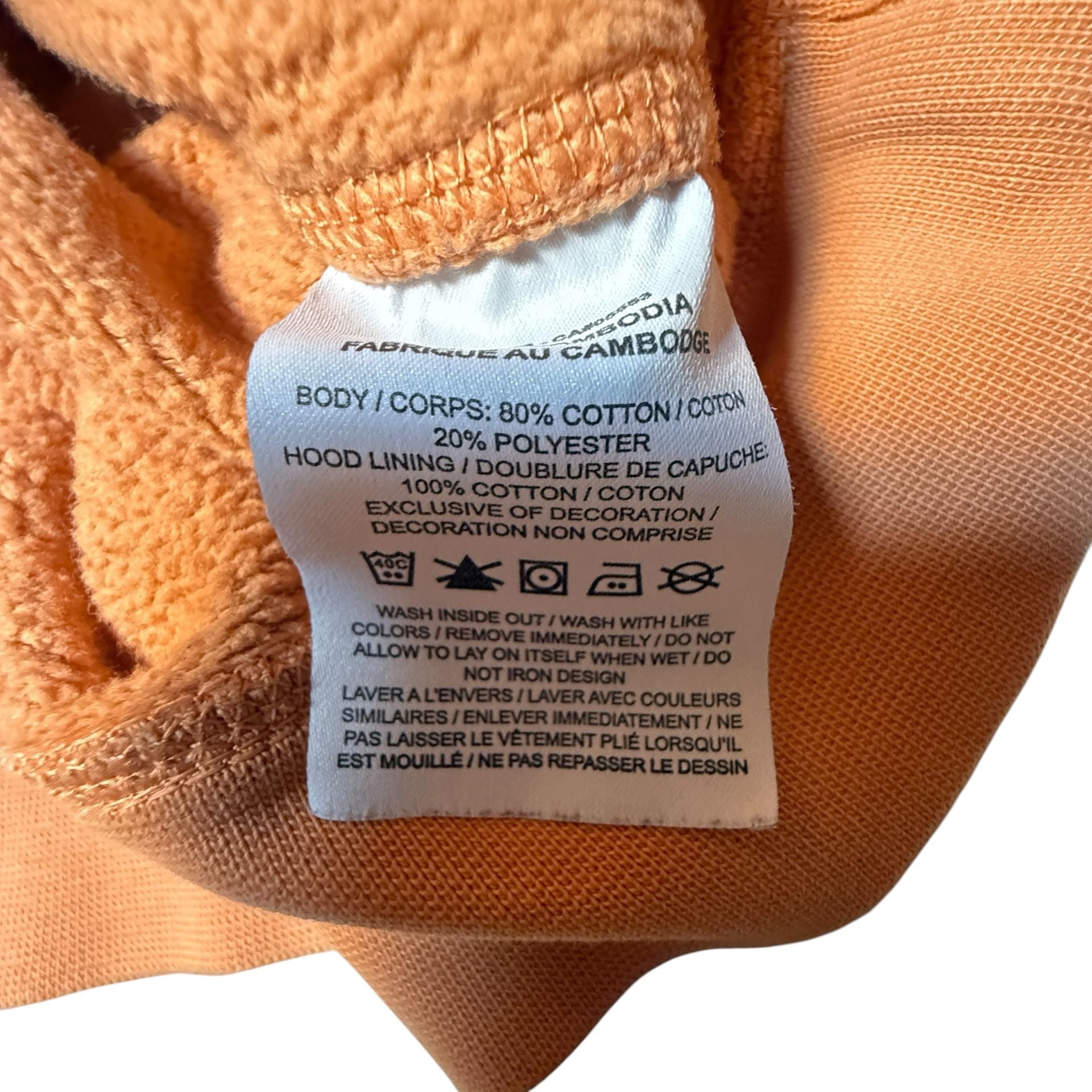 Nike Hoodie Sweatshirt Size XL Peach Orange Embroidered Swoosh 6