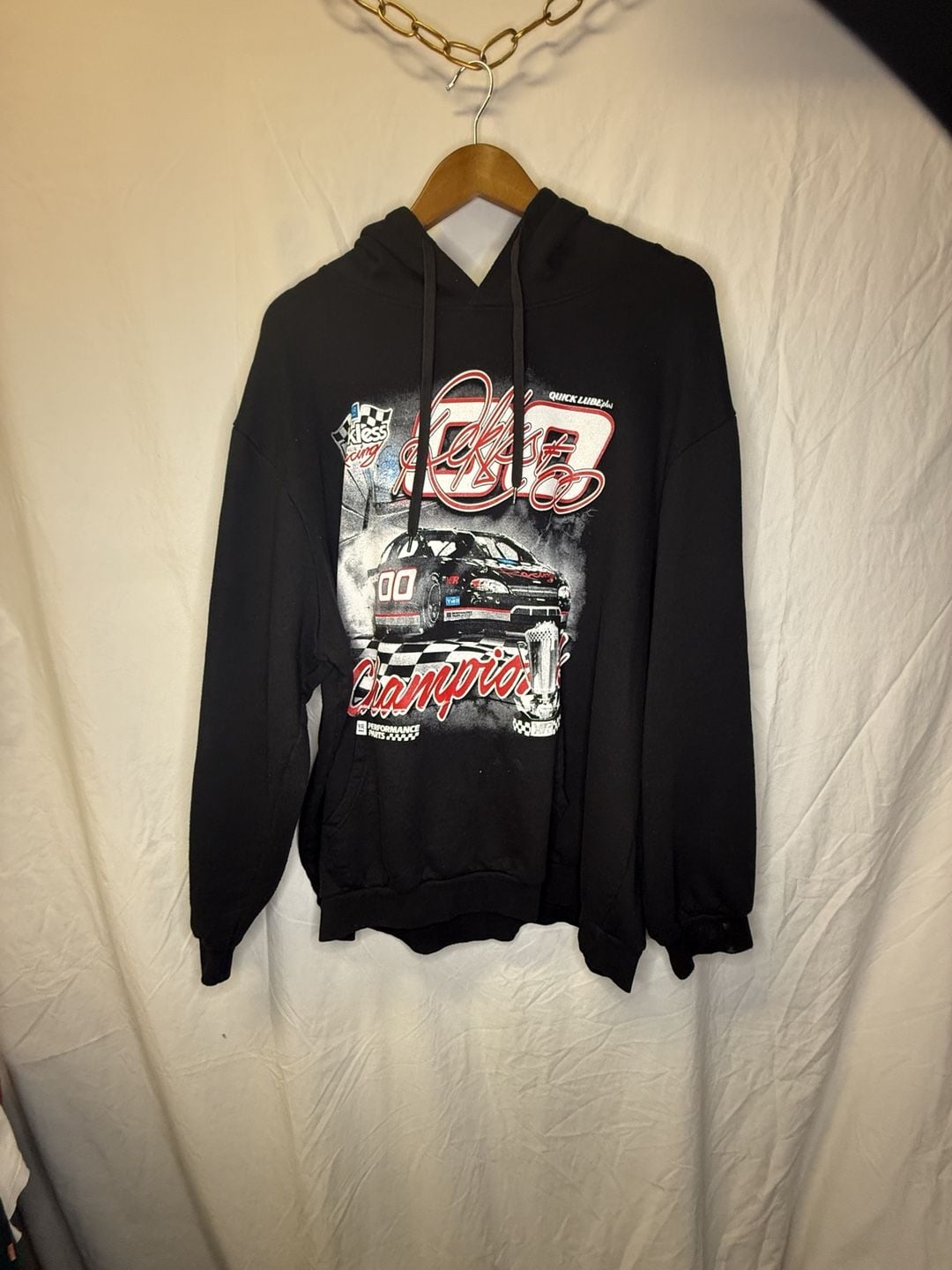 Young & Reckless Racing Hoodie XX-Large Black Graphic Pullover 2