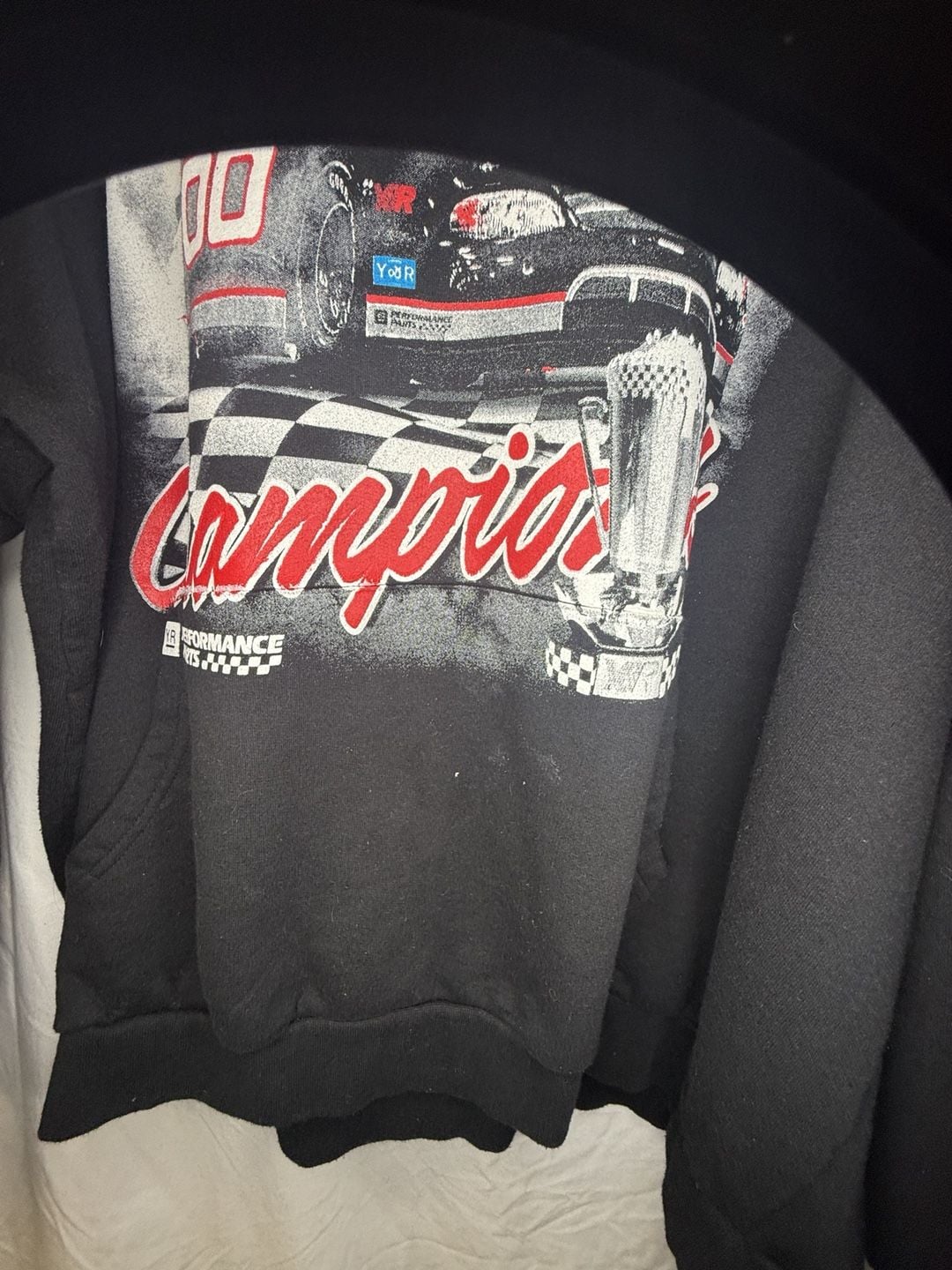 Young & Reckless Racing Hoodie XX-Large Black Graphic Pullover 3
