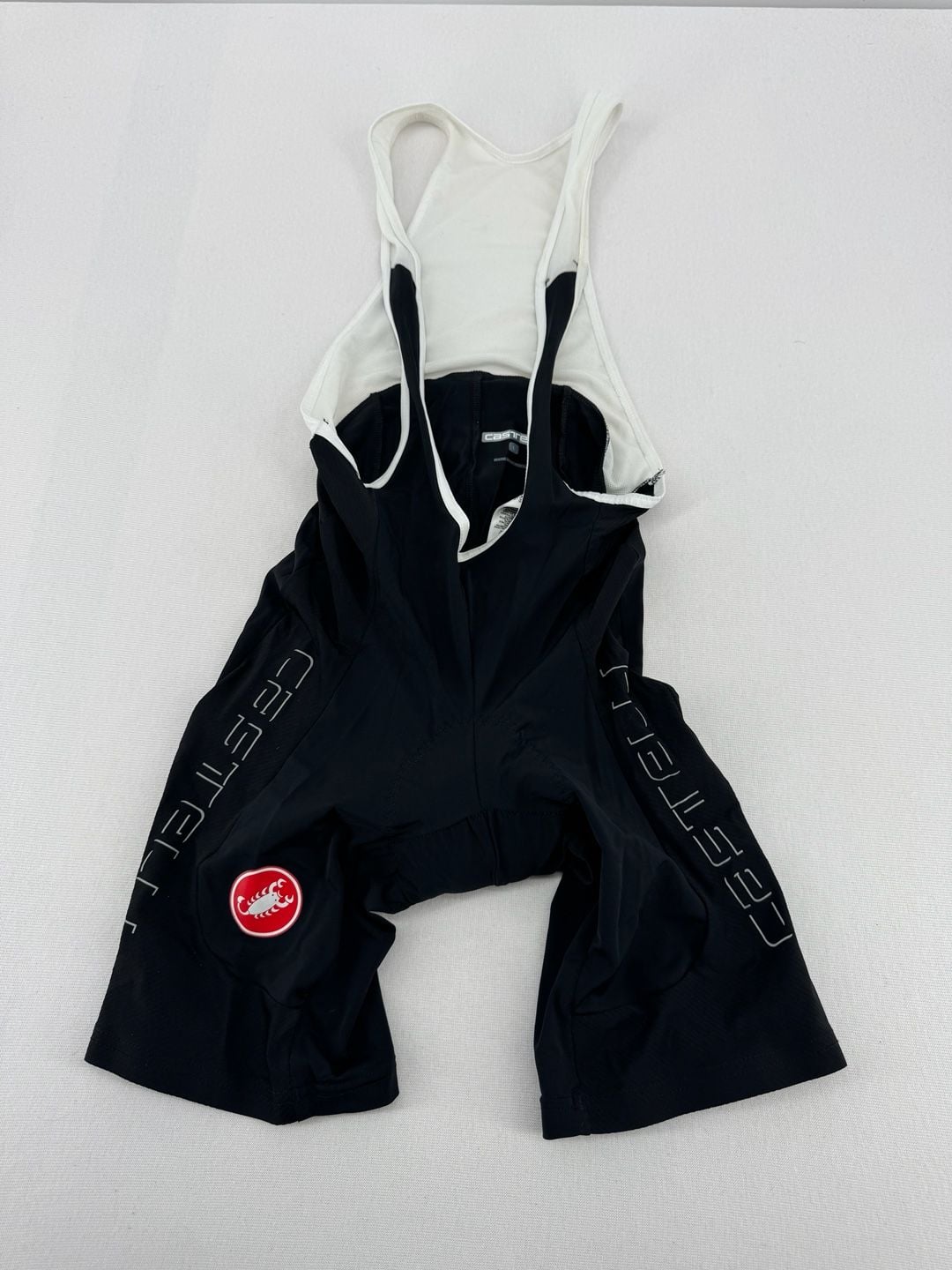 Castelli Cycling Bib Shorts Size L Black White 2