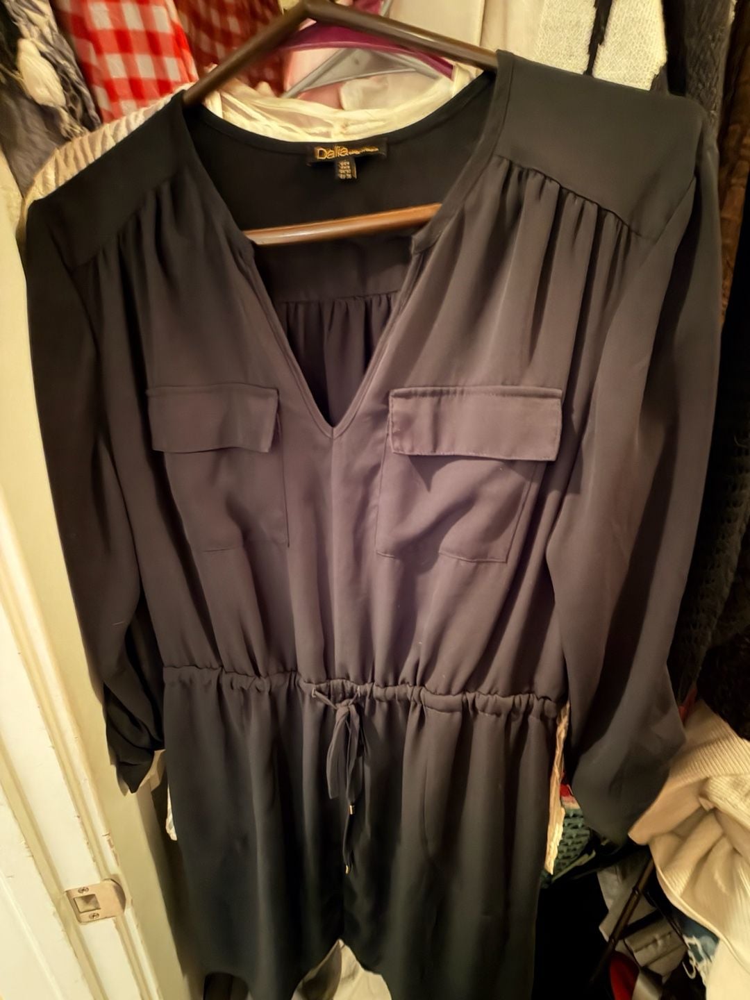 Dalia Black Long Sleeve Dress Size 6 2