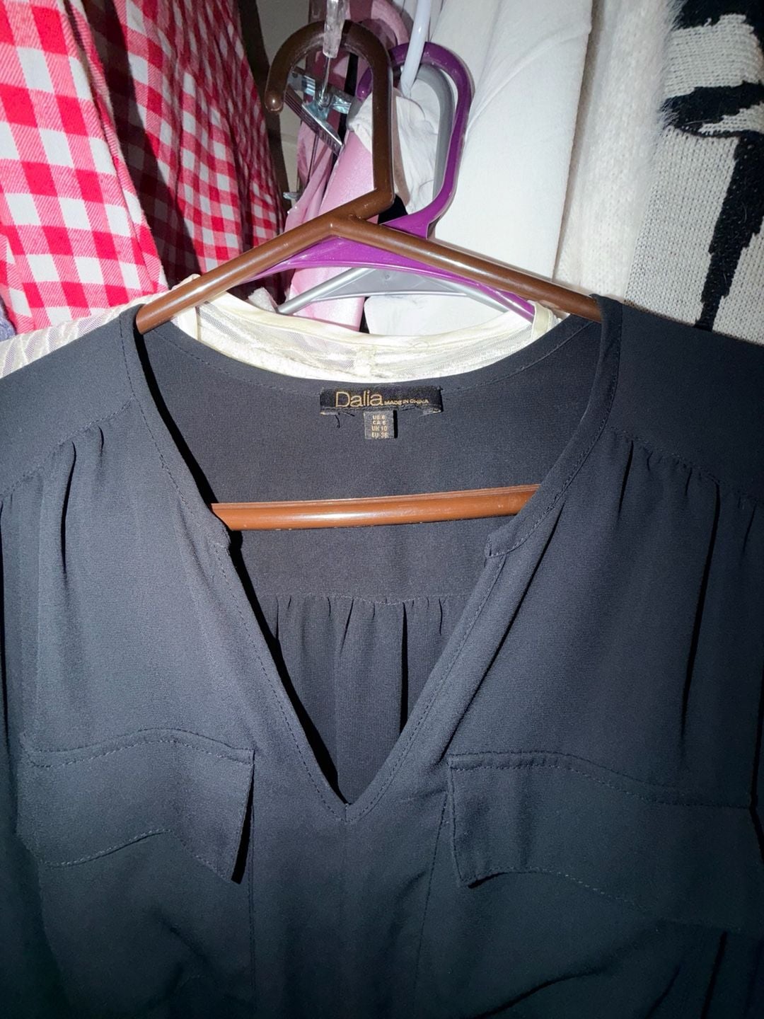 Dalia Black Long Sleeve Dress Size 6 3