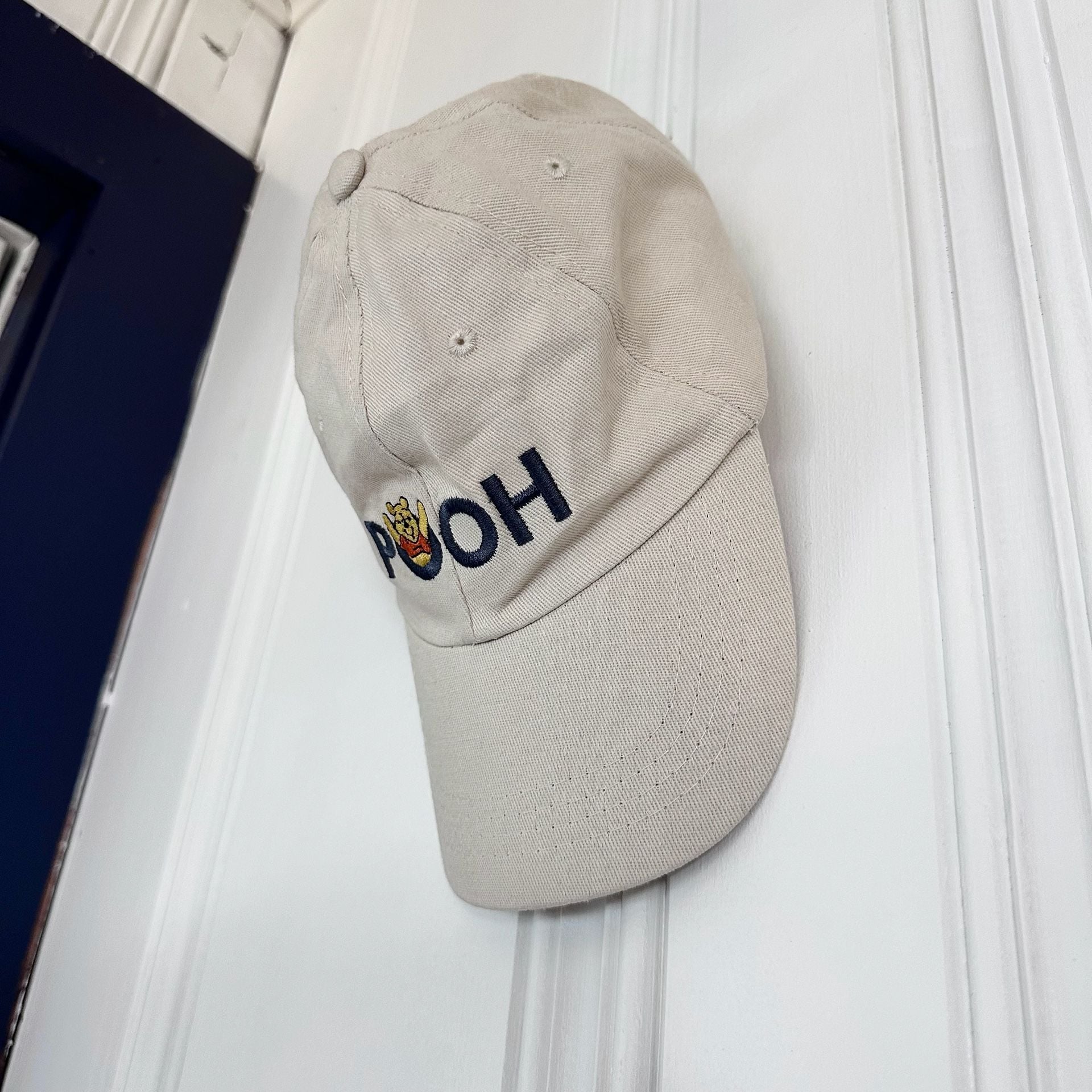 Disney Winnie the Pooh Embroidered Beige Baseball Cap Hat 4