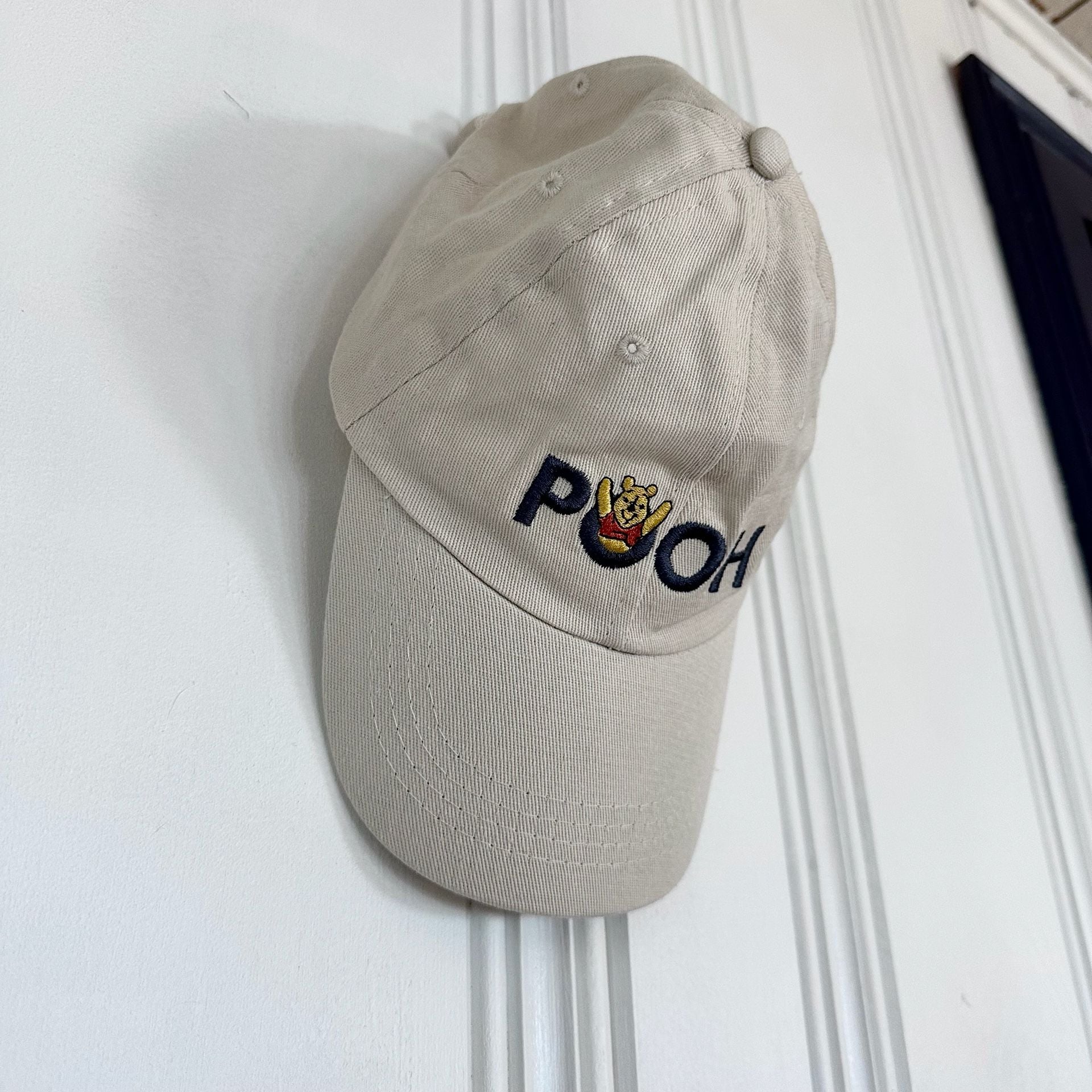Disney Winnie the Pooh Embroidered Beige Baseball Cap Hat 5