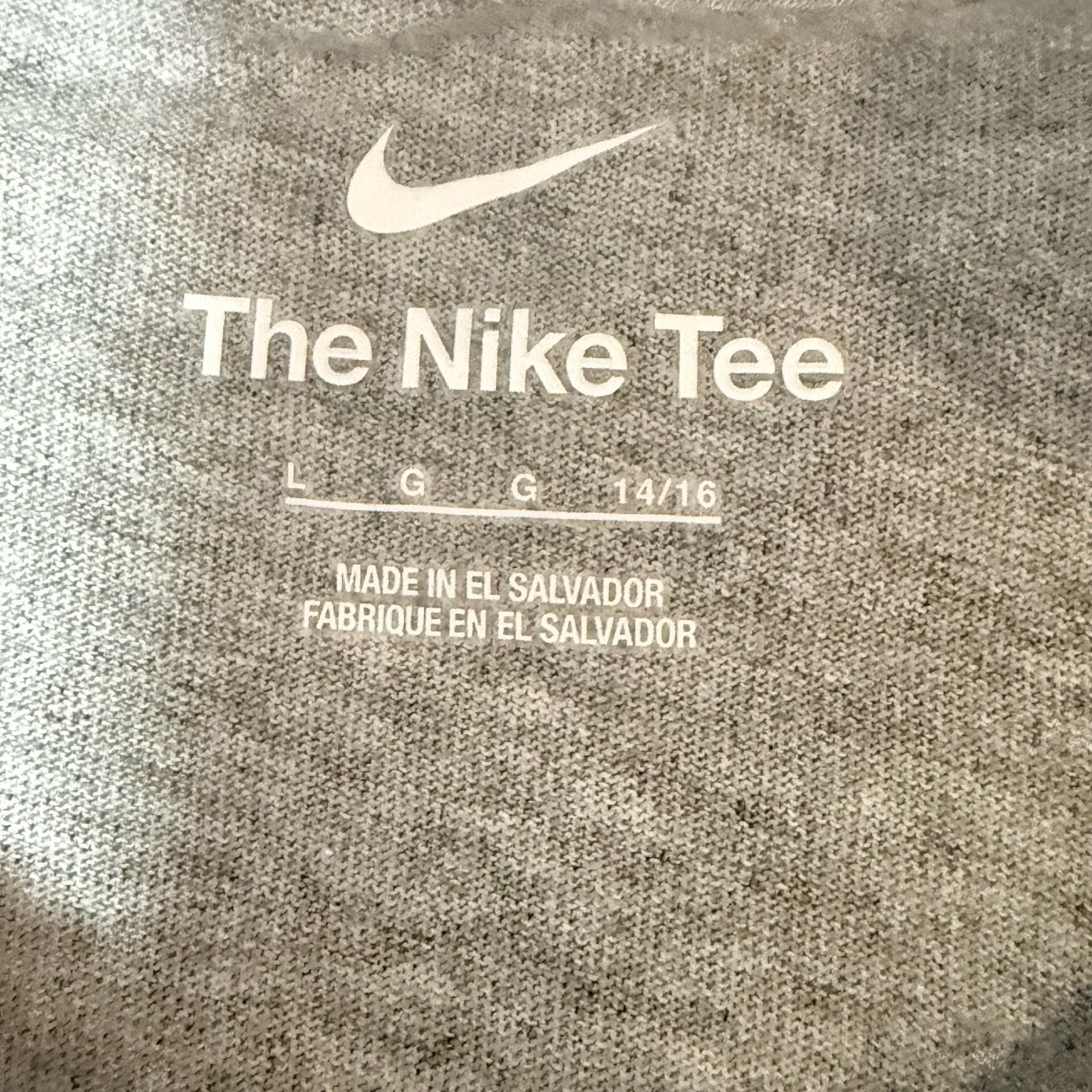 Nike Denver Broncos T-Shirt Size L 14/16 Gray Cotton Blend NFL 4