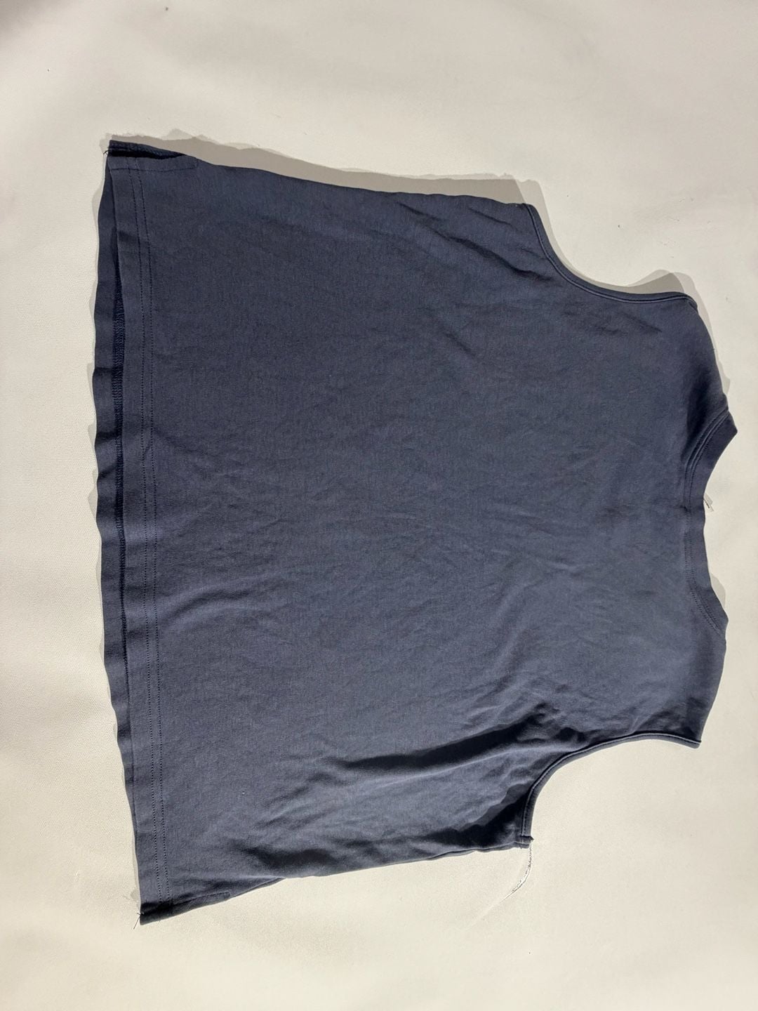 Exlura Slate Blue Crewneck Sleeveless Crop Tank Top Size L 6