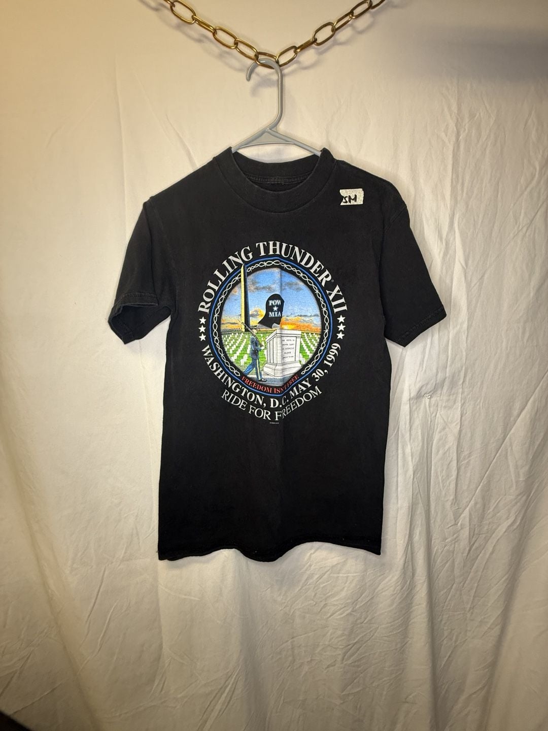 Harley-Davidson Rolling Thunder XII 1999 Washington DC T-Shirt Size SM 2