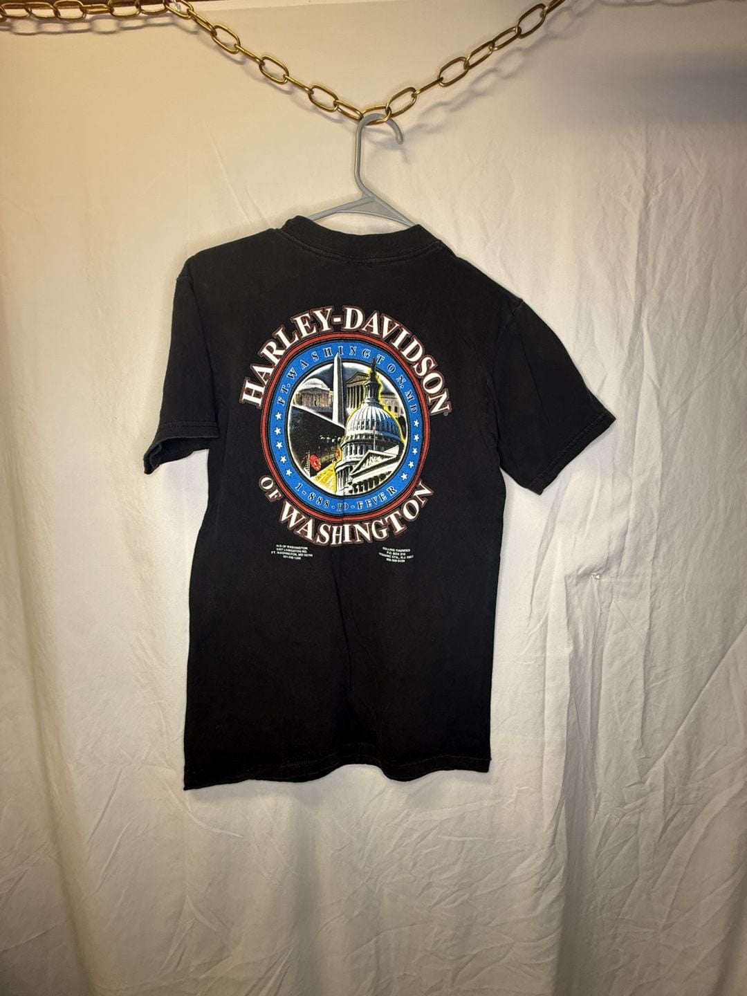 Harley-Davidson Rolling Thunder XII 1999 Washington DC T-Shirt Size SM 4