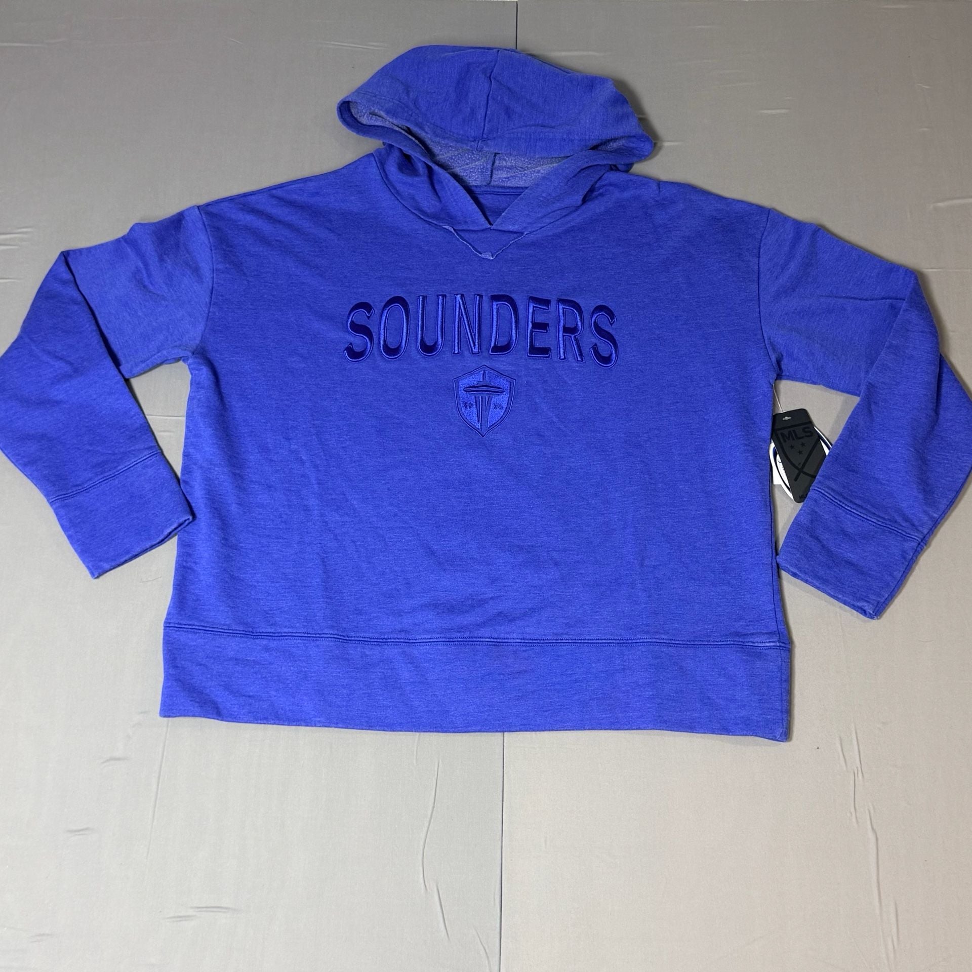 MLS Sounders Hoodie Blue Women's size Large 2