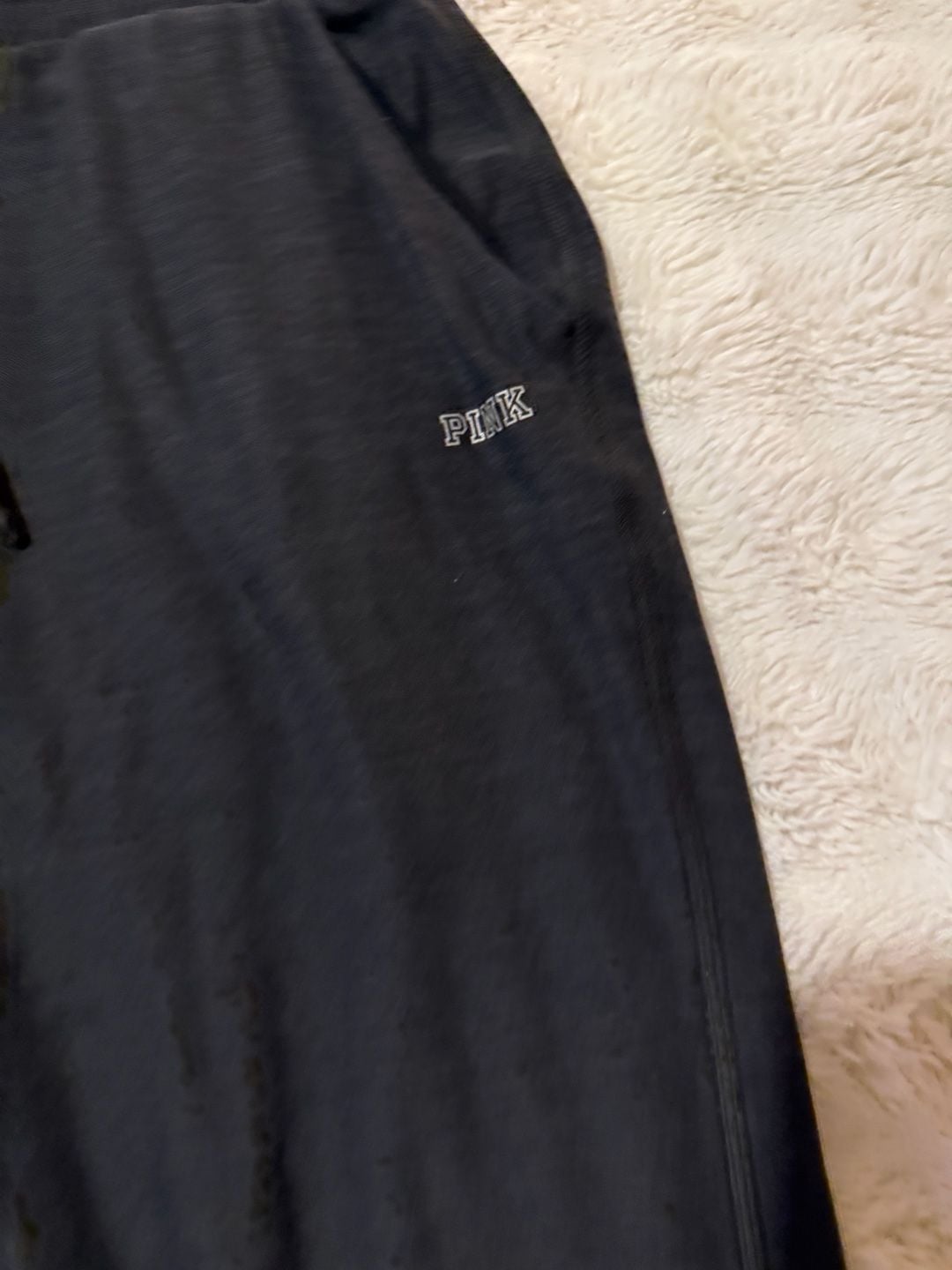 Pink Victoria's Secret Jogger Pants Charcoal Gray 3