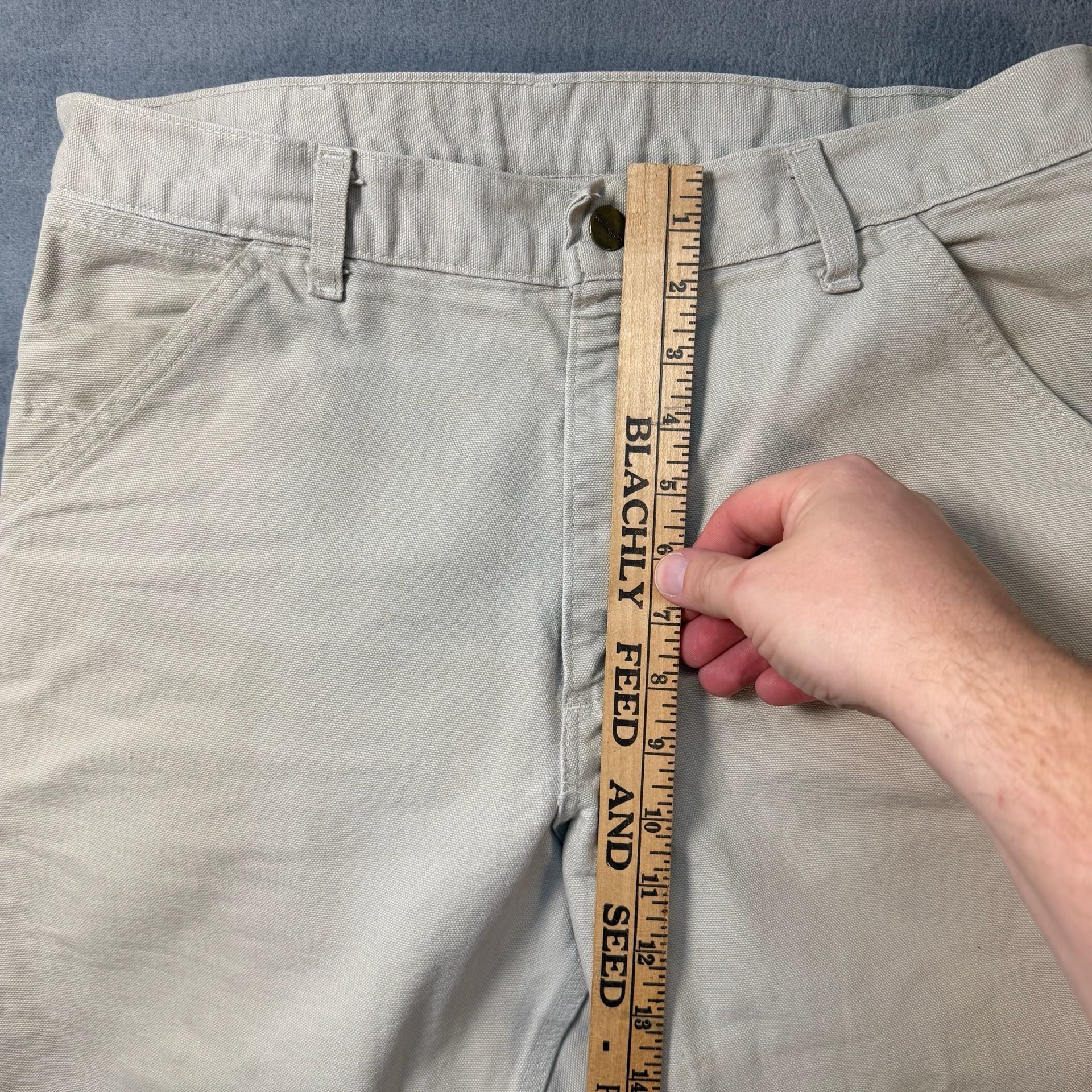 Vintage Carhartt B11STN Stone Canvas Carpenter Pants 34x30 Made in USA 90’s  8