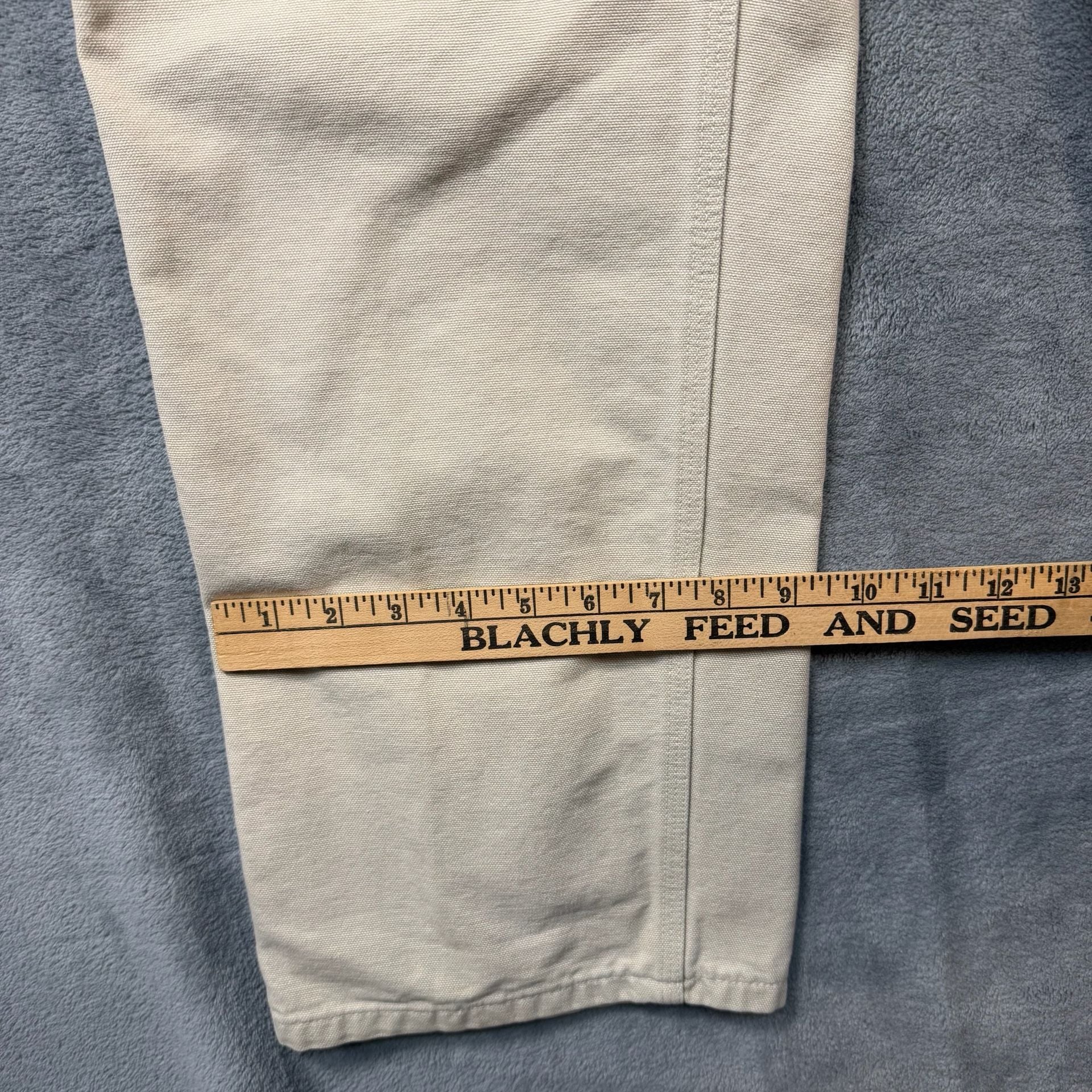 Vintage Carhartt B11STN Stone Canvas Carpenter Pants 34x30 Made in USA 90’s  10