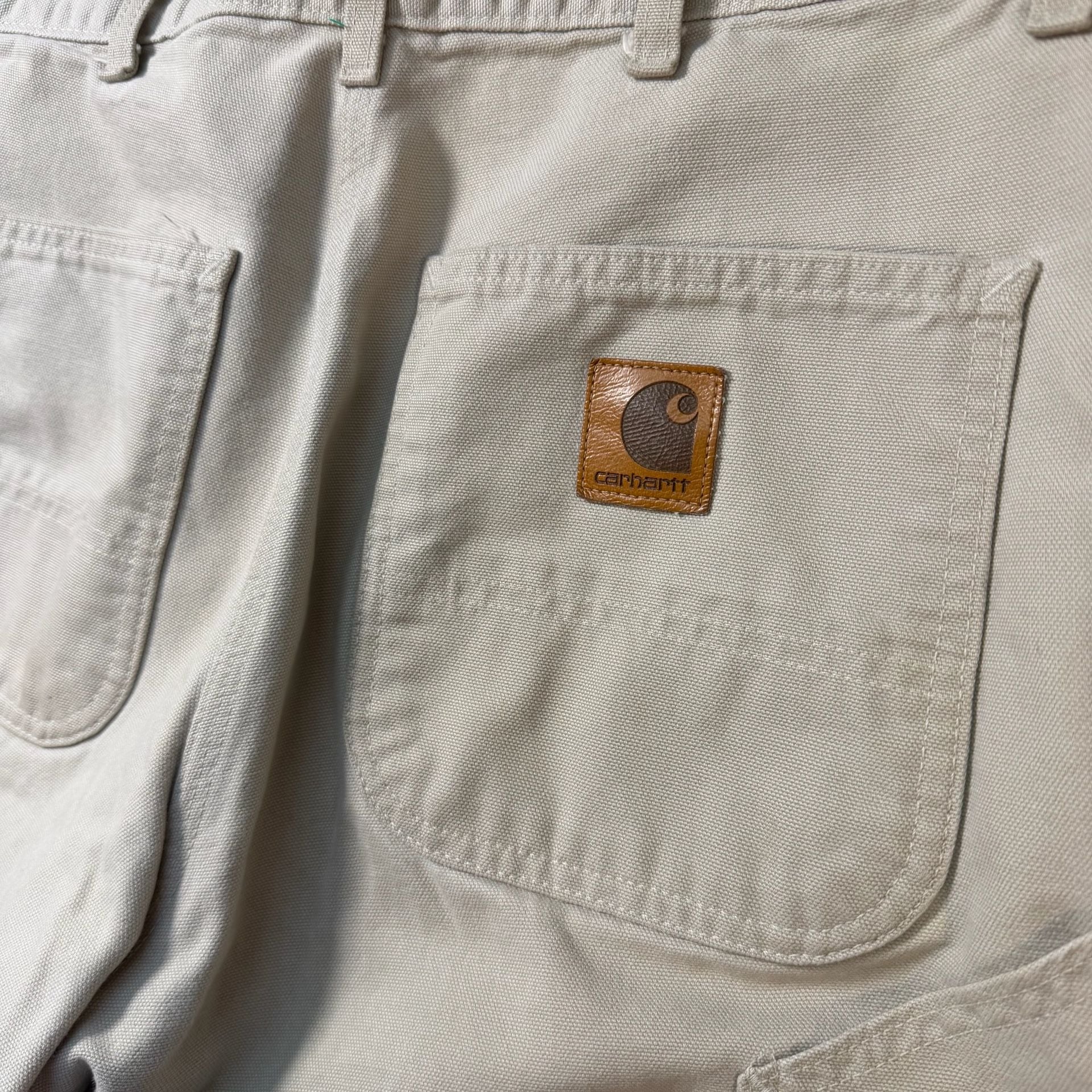 Vintage Carhartt B11STN Stone Canvas Carpenter Pants 34x30 Made in USA 90’s  11