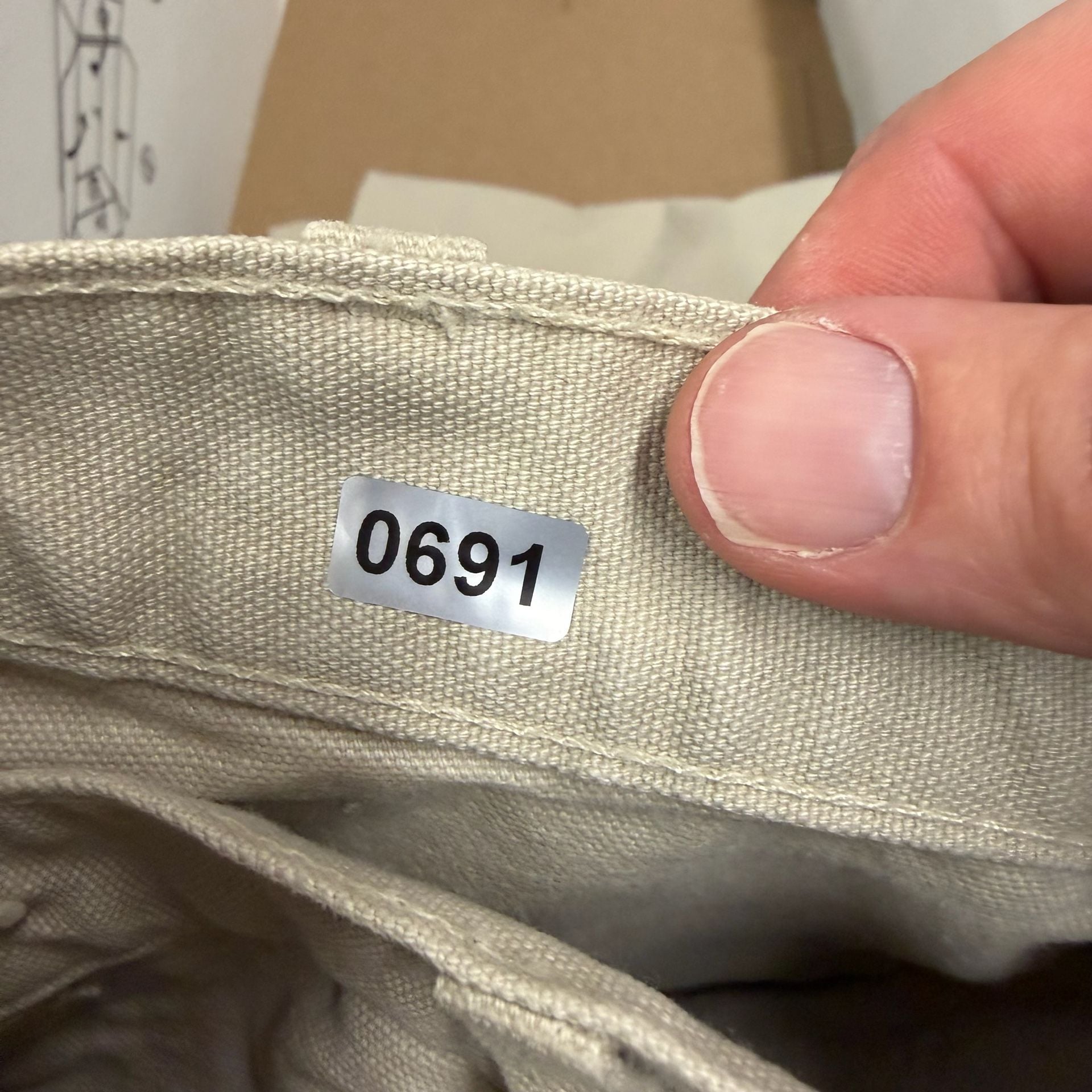Vintage Carhartt B11STN Stone Canvas Carpenter Pants 34x30 Made in USA 90’s  13