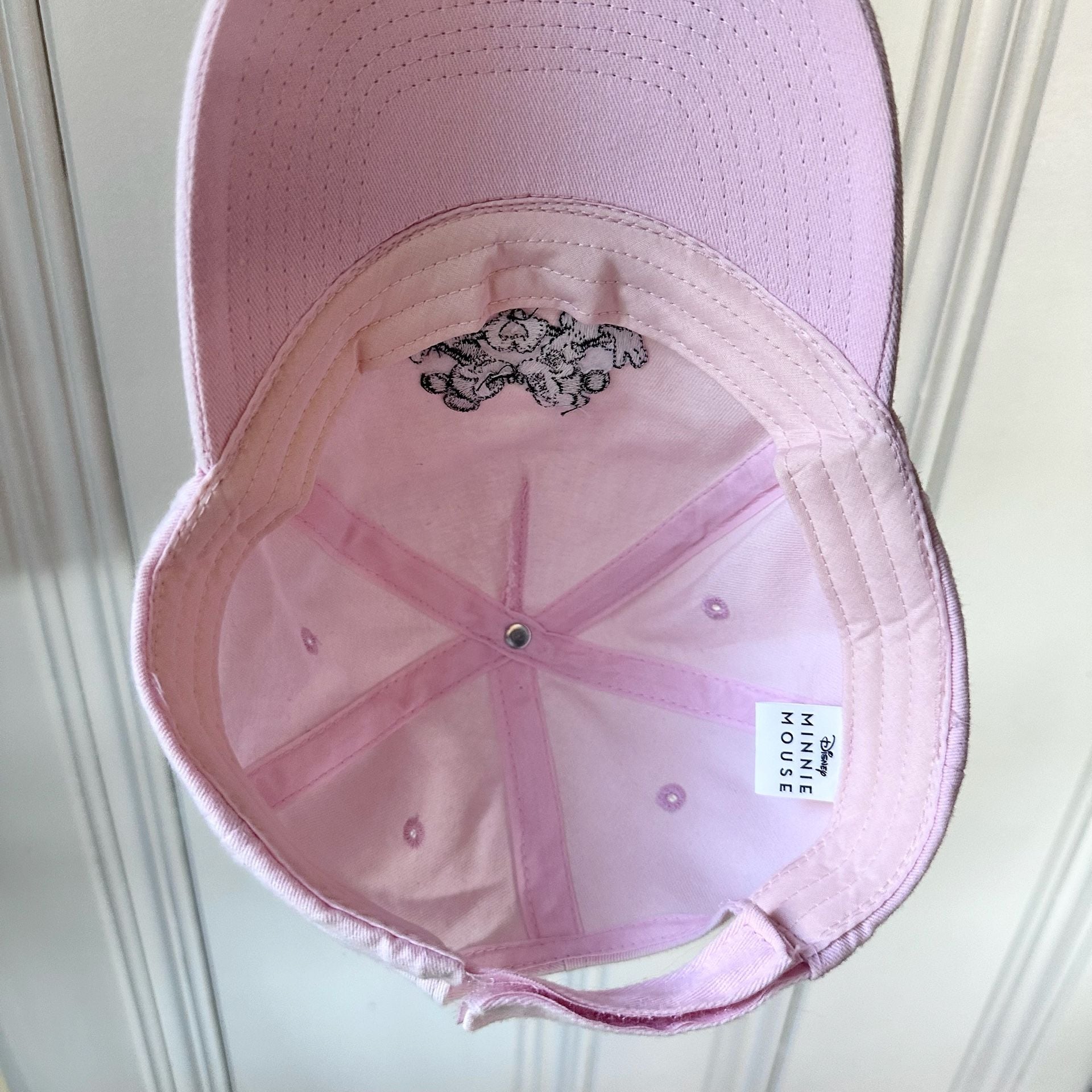 Disney Mickey and Minnie Mouse Light Pink Baseball Hat 3