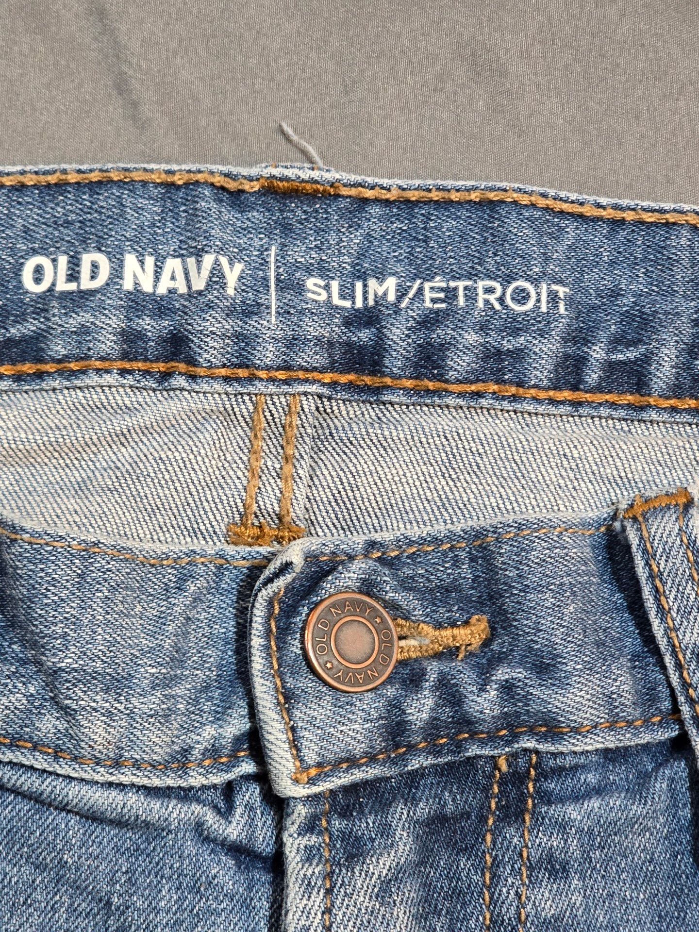 Old Navy Slim Jeans 32x30 Blue Denim Stretch 4