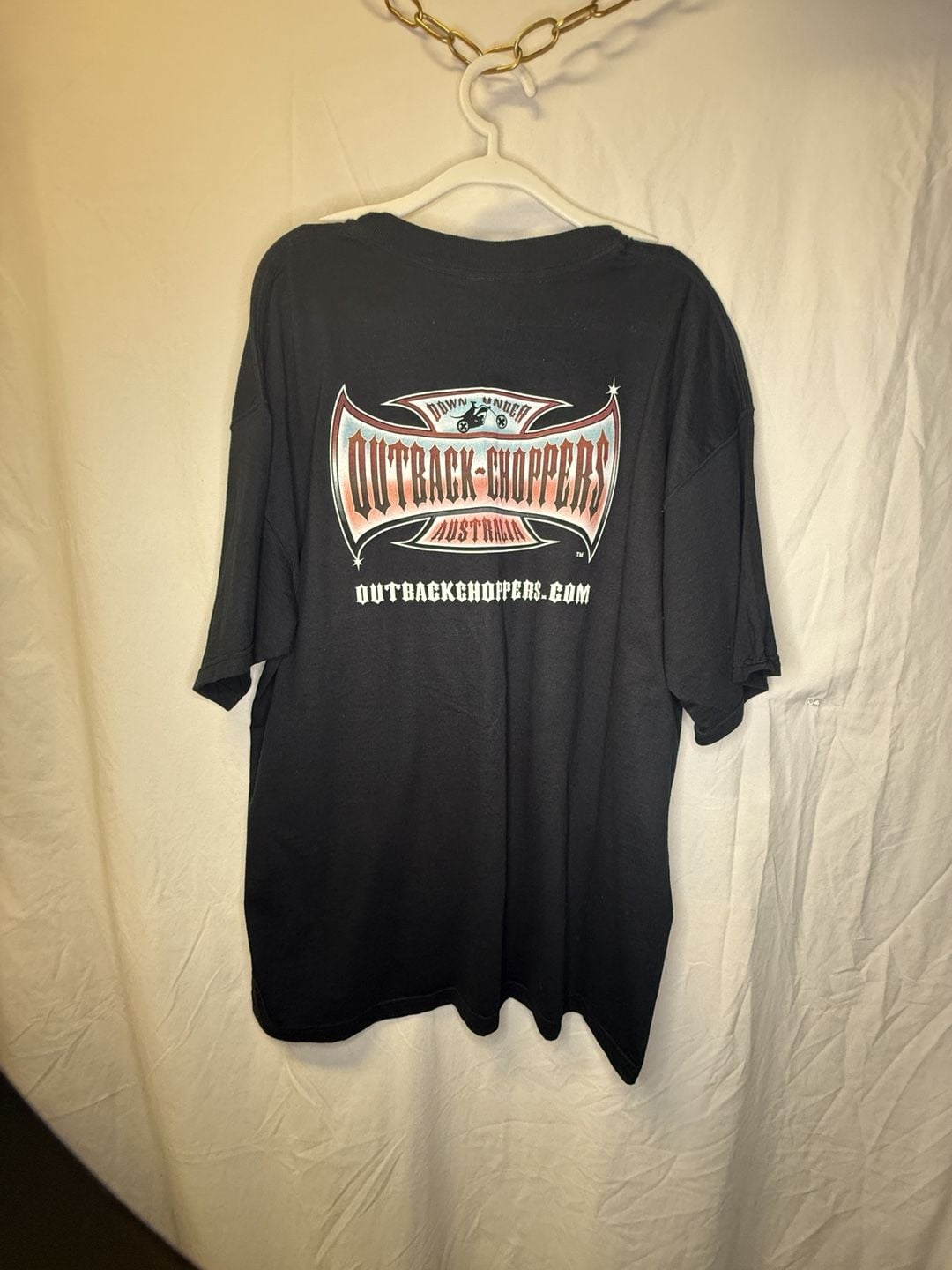 Fruit of the Loom Outback Choppers T-Shirt 2XL Black 4