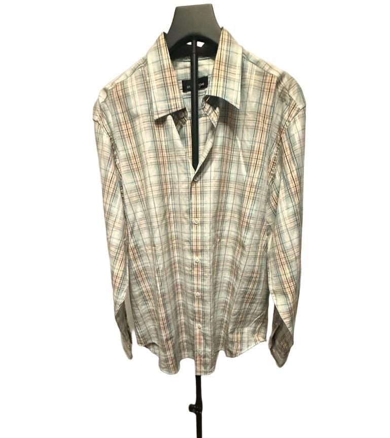 Bugatchi Uomo Plaid Long Sleeve Button-Up Shirt Size XL 4
