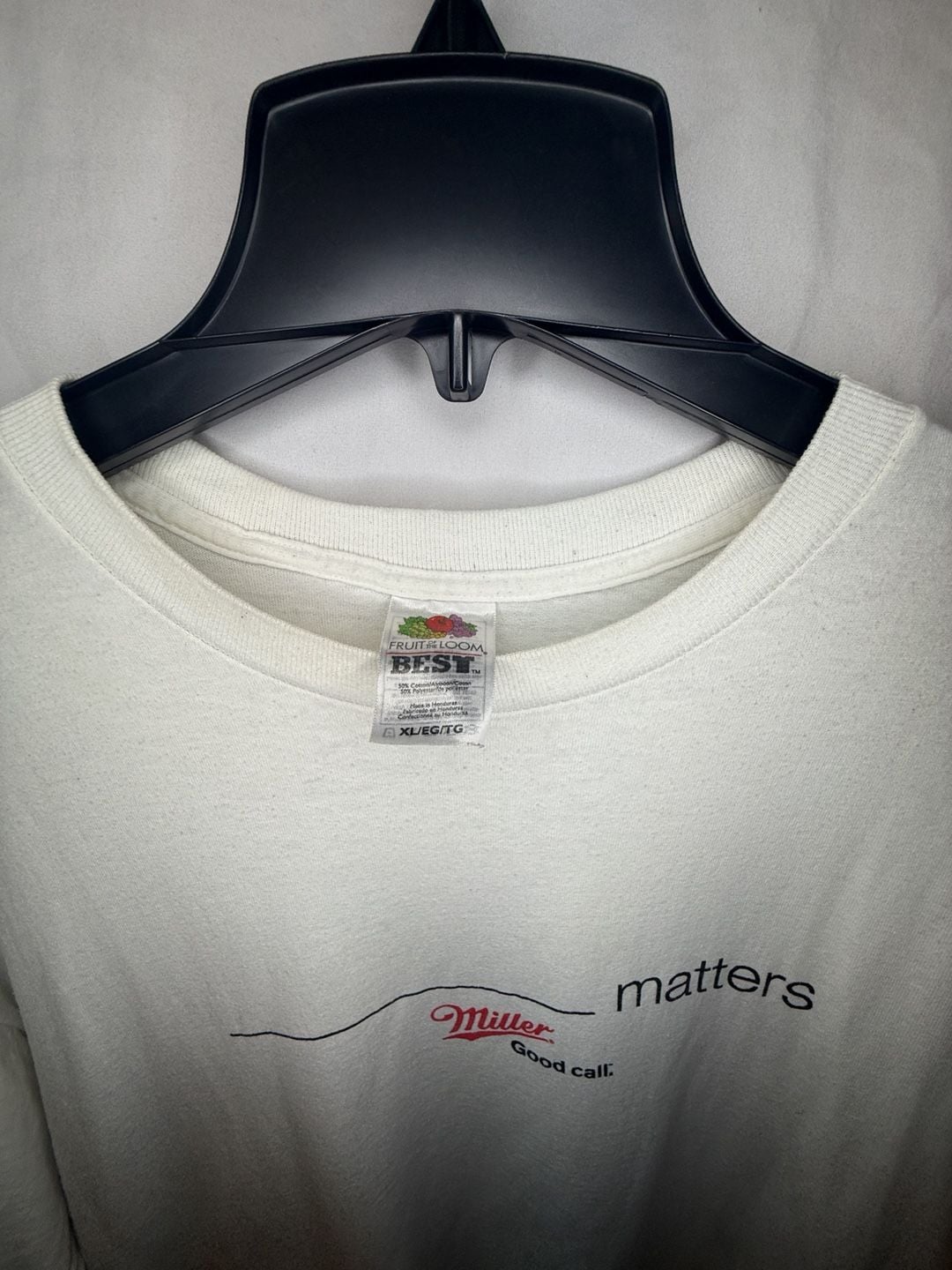 Fruit of the Loom Miller Good Call T-Shirt XL White 4