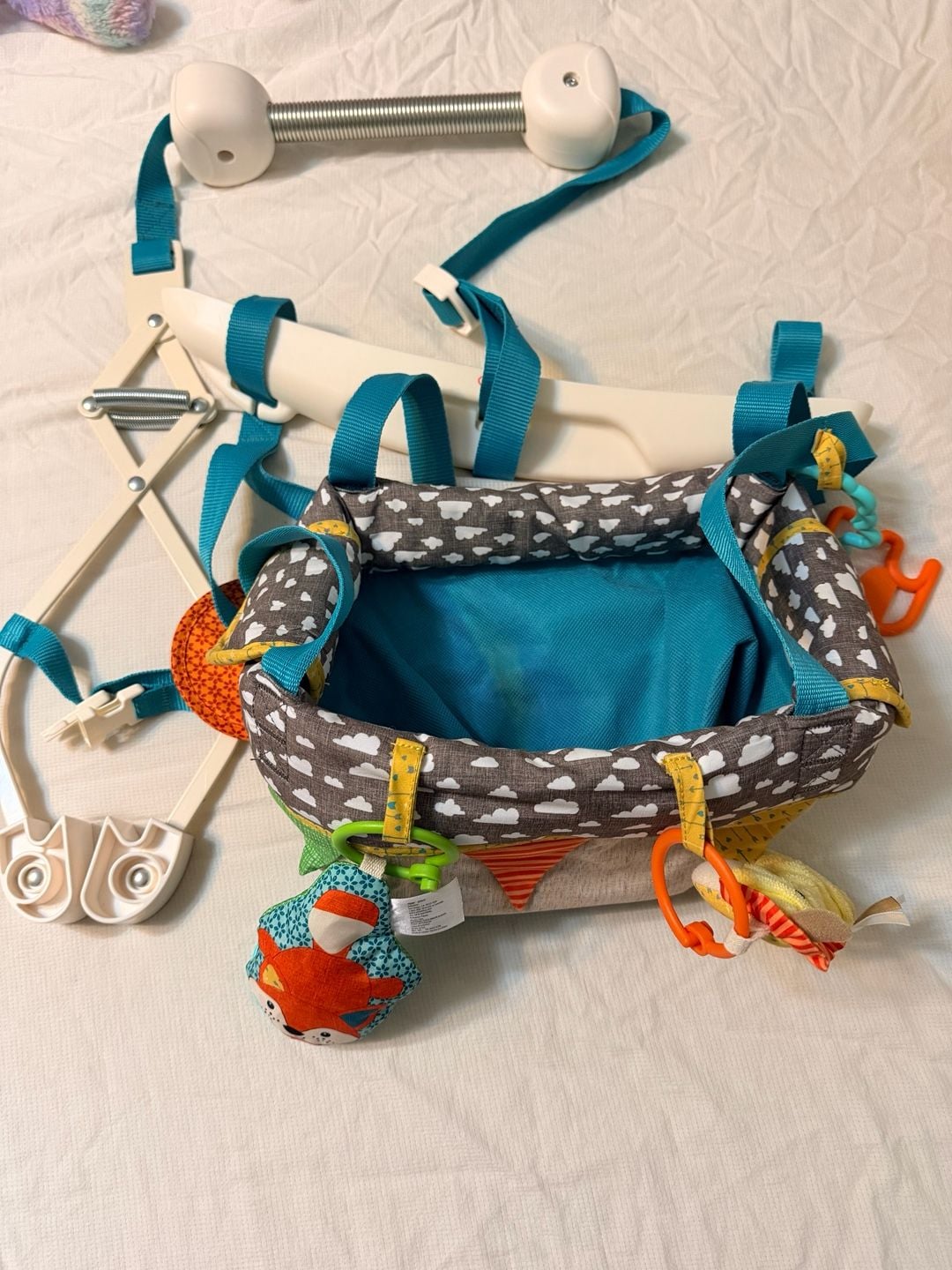Bright Starts Bounce 'n Spring Deluxe Door Jumper with Take-Along Toys 2
